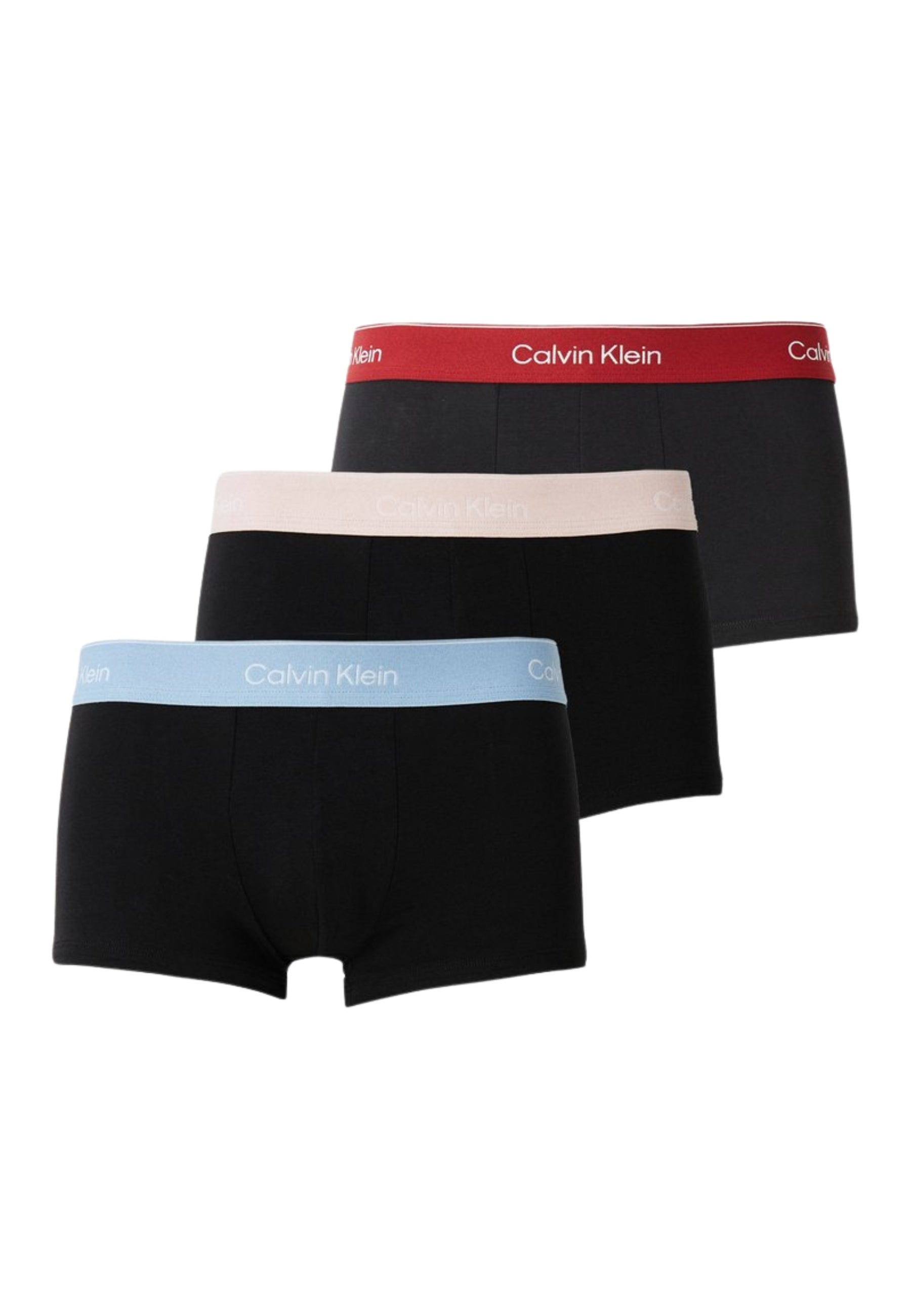 CALVIN KLEIN 3 Boxer uomo in cotone elasticizzato elastico parlante ART. LV00NB4389