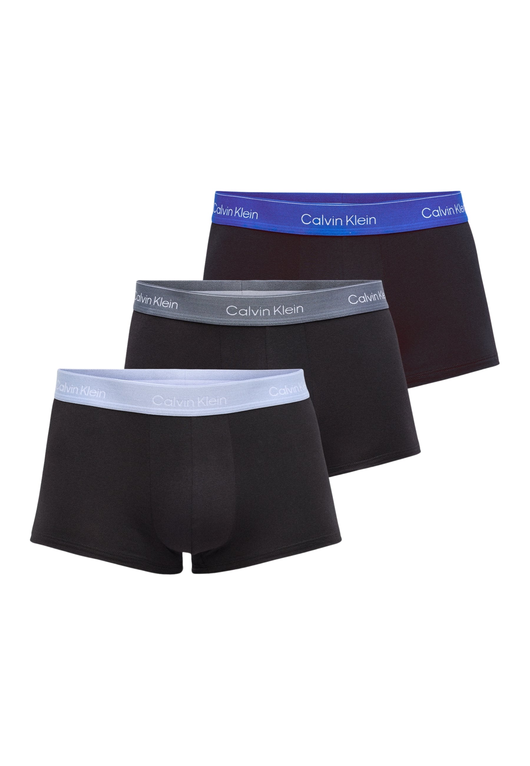 CALVIN KLEIN 3 Boxer uomo in cotone elasticizzato elastico parlante ART. LV00NB4389