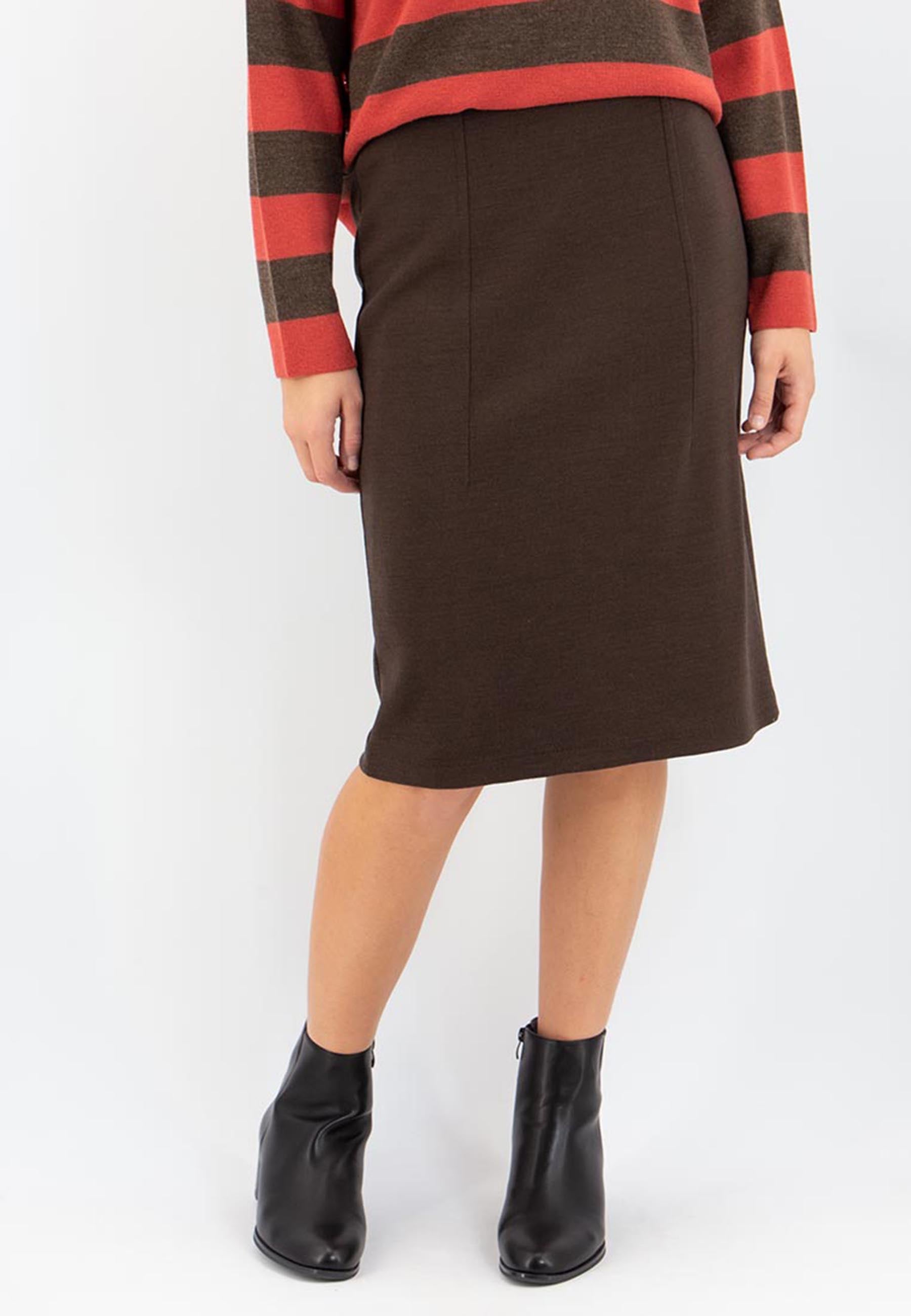 CARLA FERRONI Gonna tubino dritta in maglia di lana ART. 12641