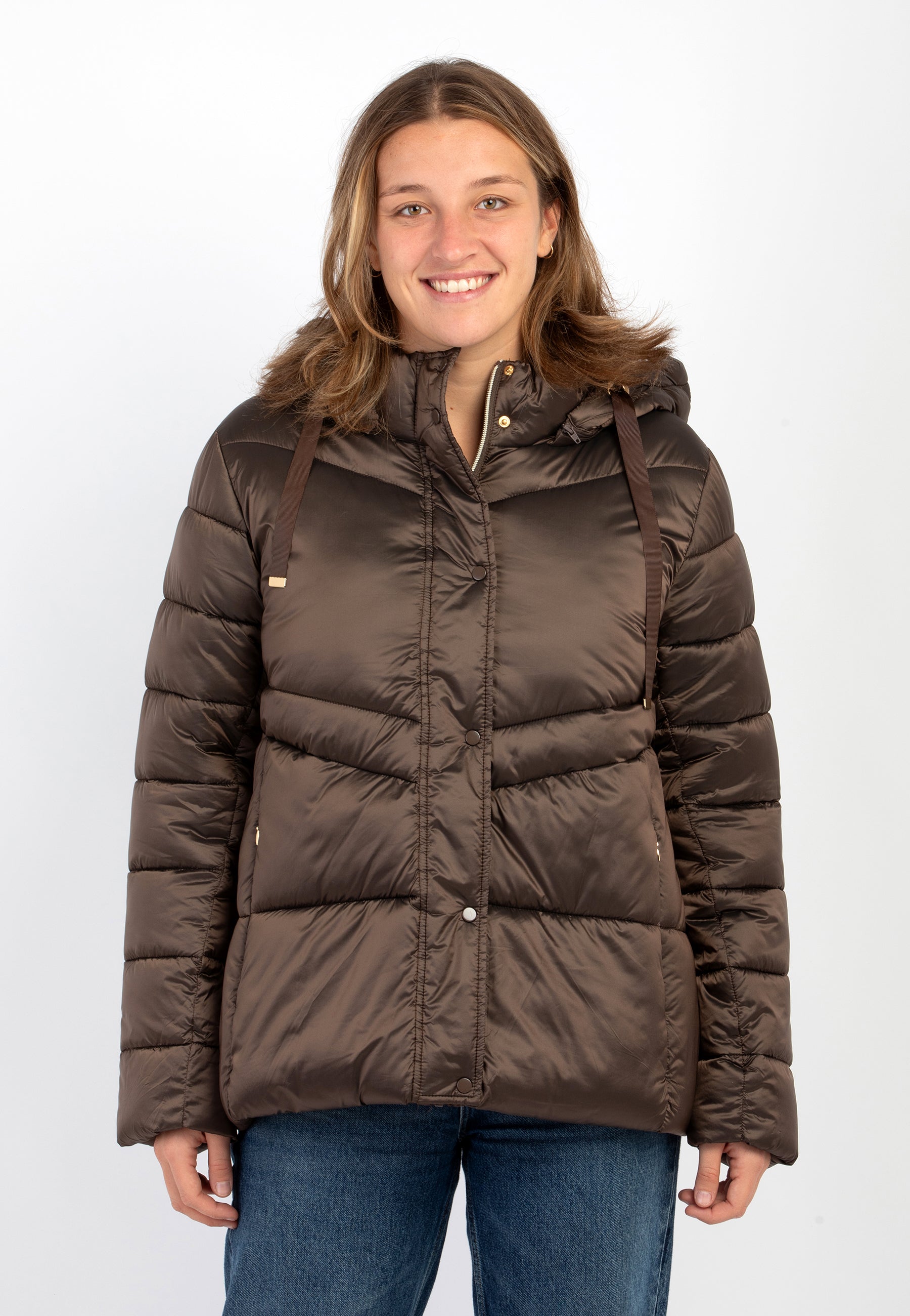 CARLA FERRONI Piumino Donna Lungo Imbottitura Termica ART. 22182