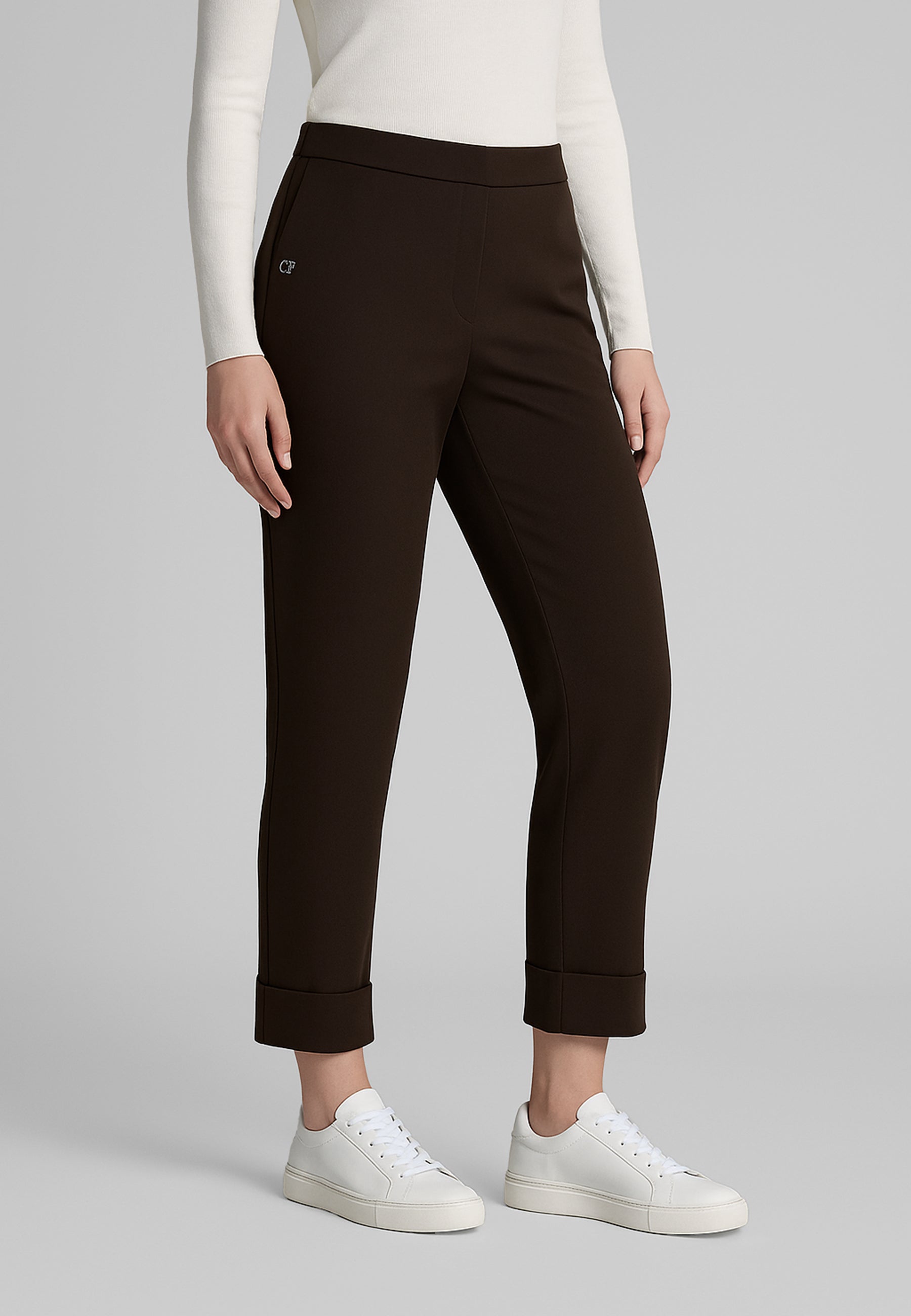 CARLA FERRONI Pantalone Lungo Donna in Punto Milano Morbido e Caldo ART. 70033