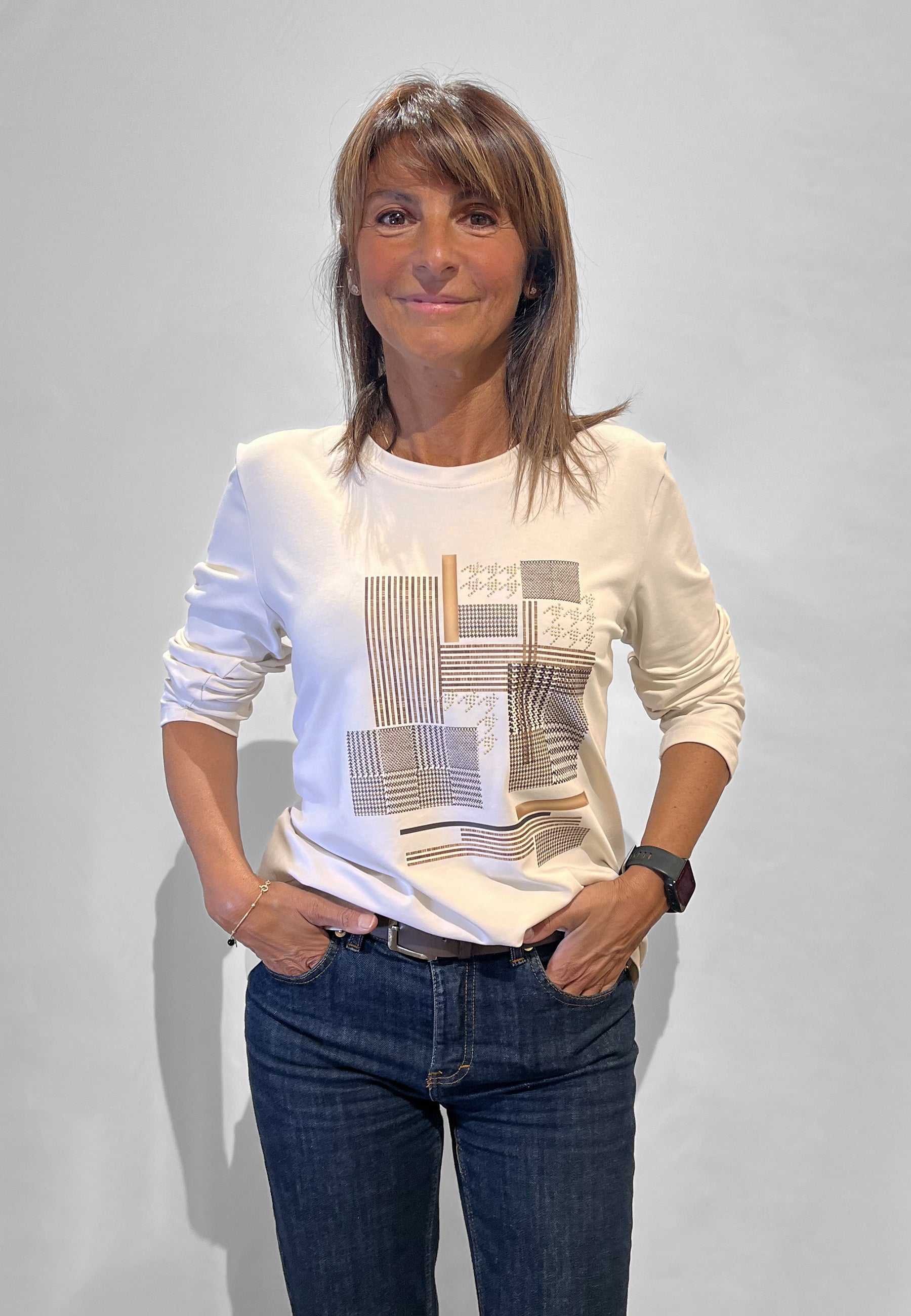 CARLA FERRONI Maglia Donna Manica Lunga Cotone Invernale ART. 50006