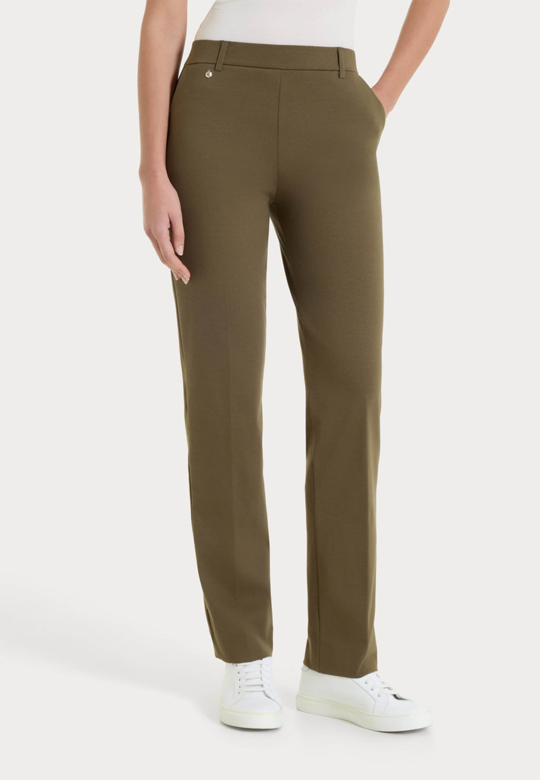 RAGNO Pantalone Lungo Donna Sigaretta Cotone Estivo D293PP