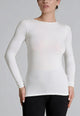 RAGNO Maglia Donna Lunga Girocollo Barchetta Viscosa Pesante D794AB