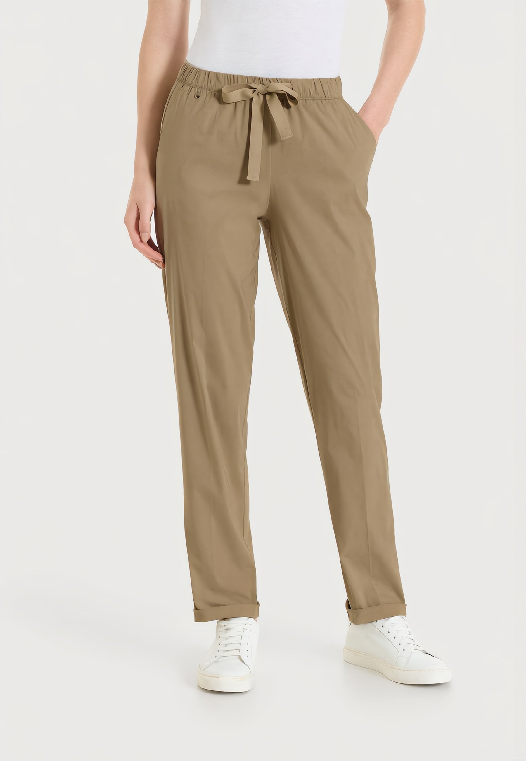 RAGNO Pantalone Lungo Donna Coulisse Cotone Estivo DH15PU