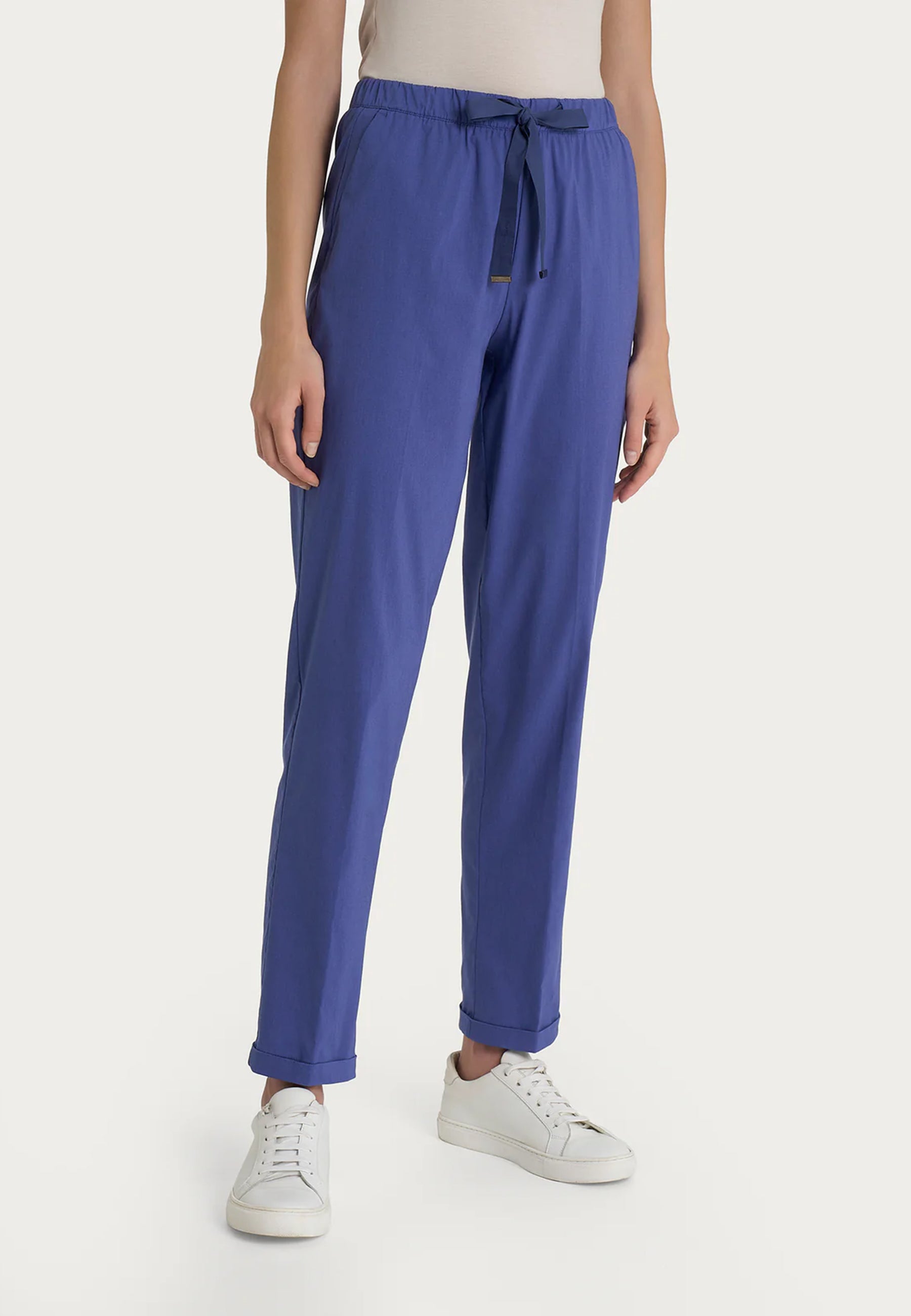 RAGNO Pantalone Lungo Donna Coulisse Cotone Estivo DH15PU