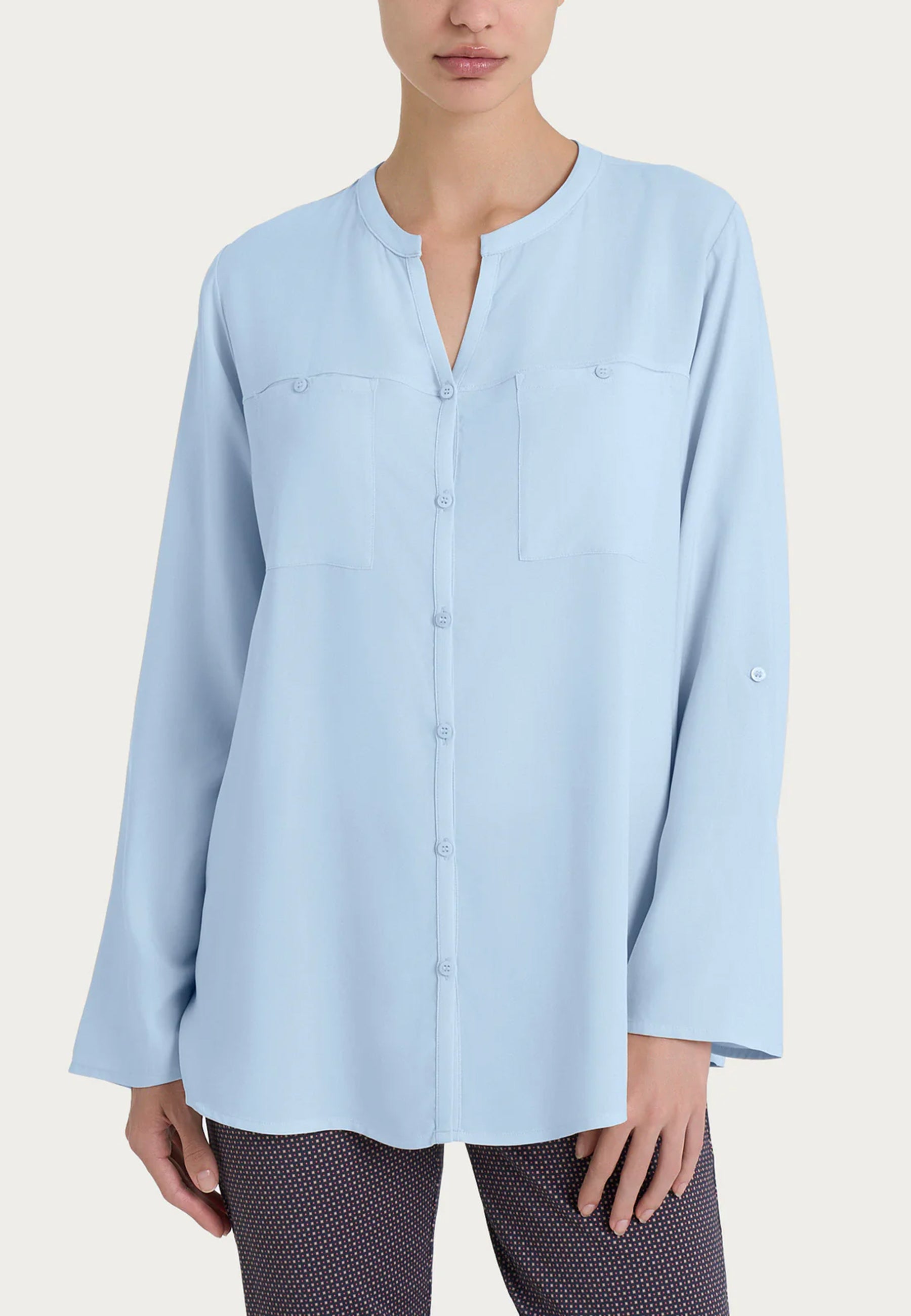 Camicia Donna Manica Lunga 100% Viscosa Leggera RAGNO DM64SI