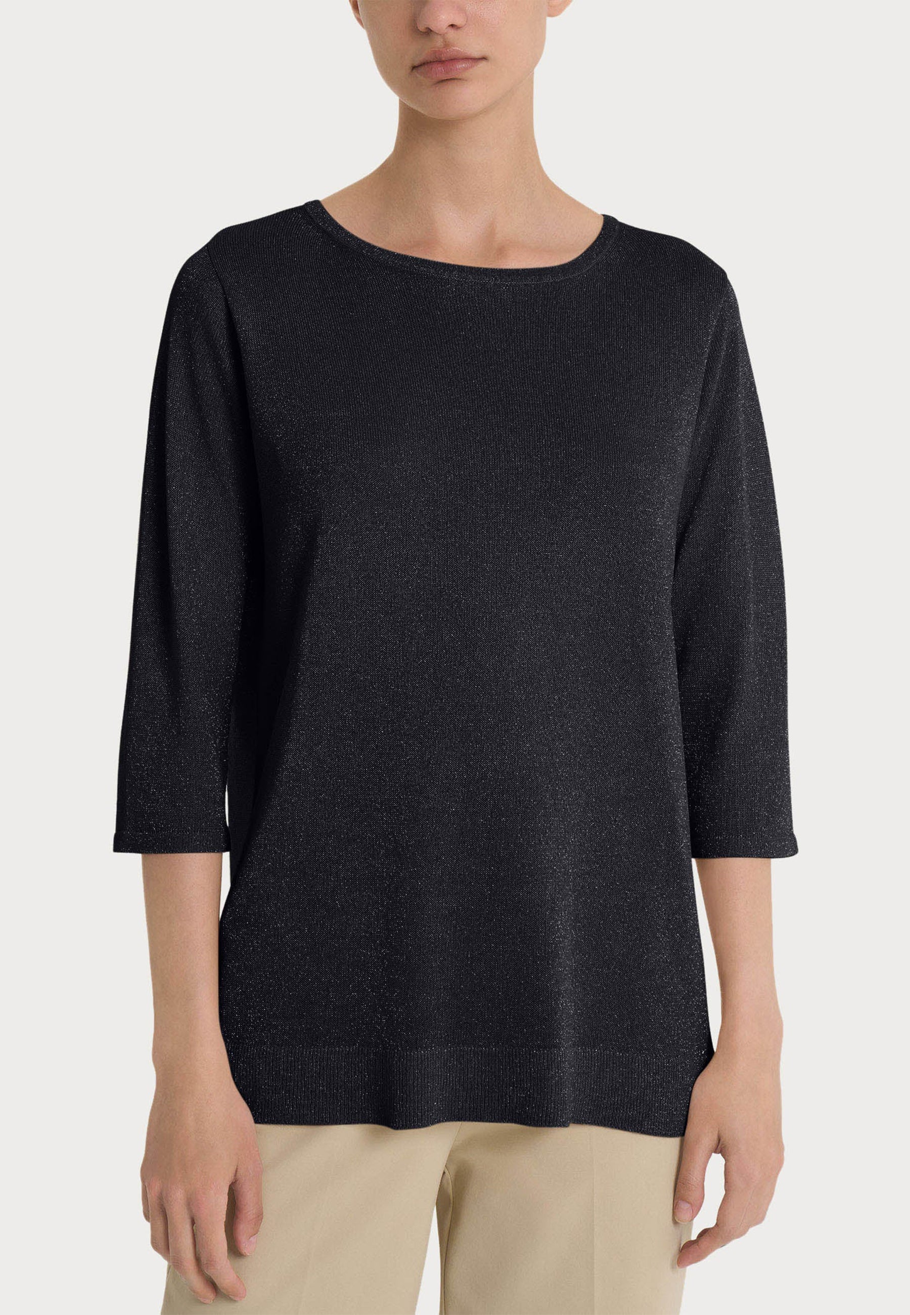 RAGNO T-shirt Donna Collo a Barchetta Inserti Lurex DN05MB