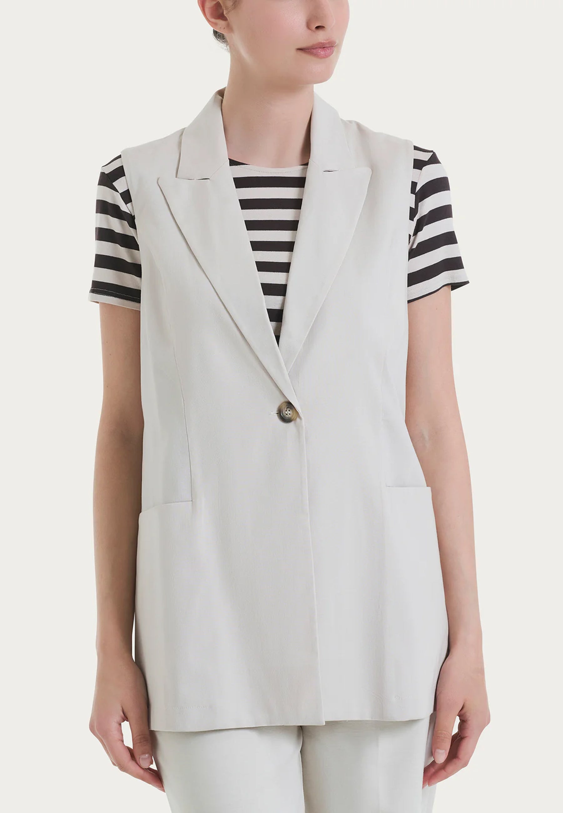 Gilet Donna Lungo Un Bottone RAGNO DP79GL