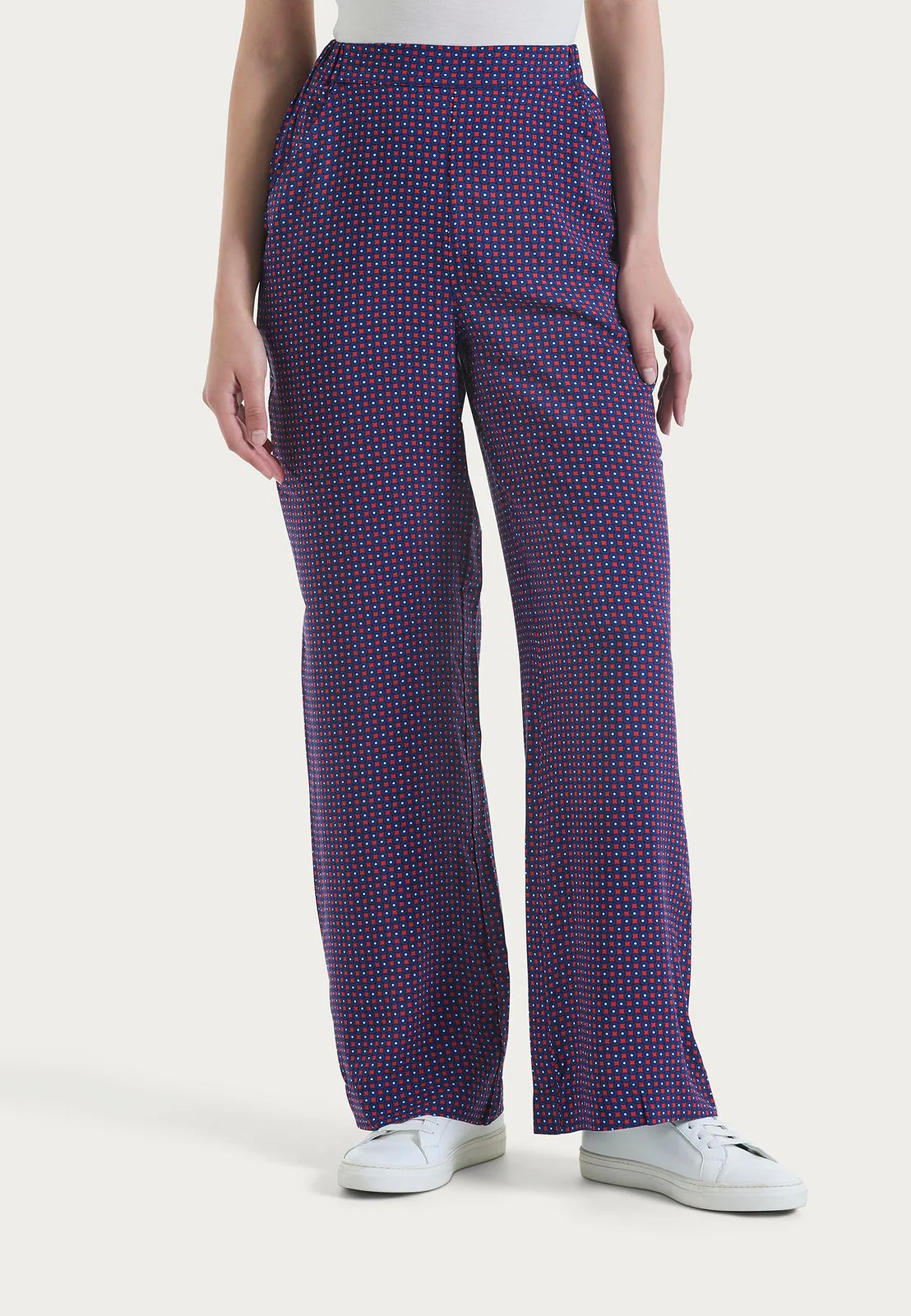 Pantalone Donna Microfantasia 100% Viscosa RAGNO DQ22PE