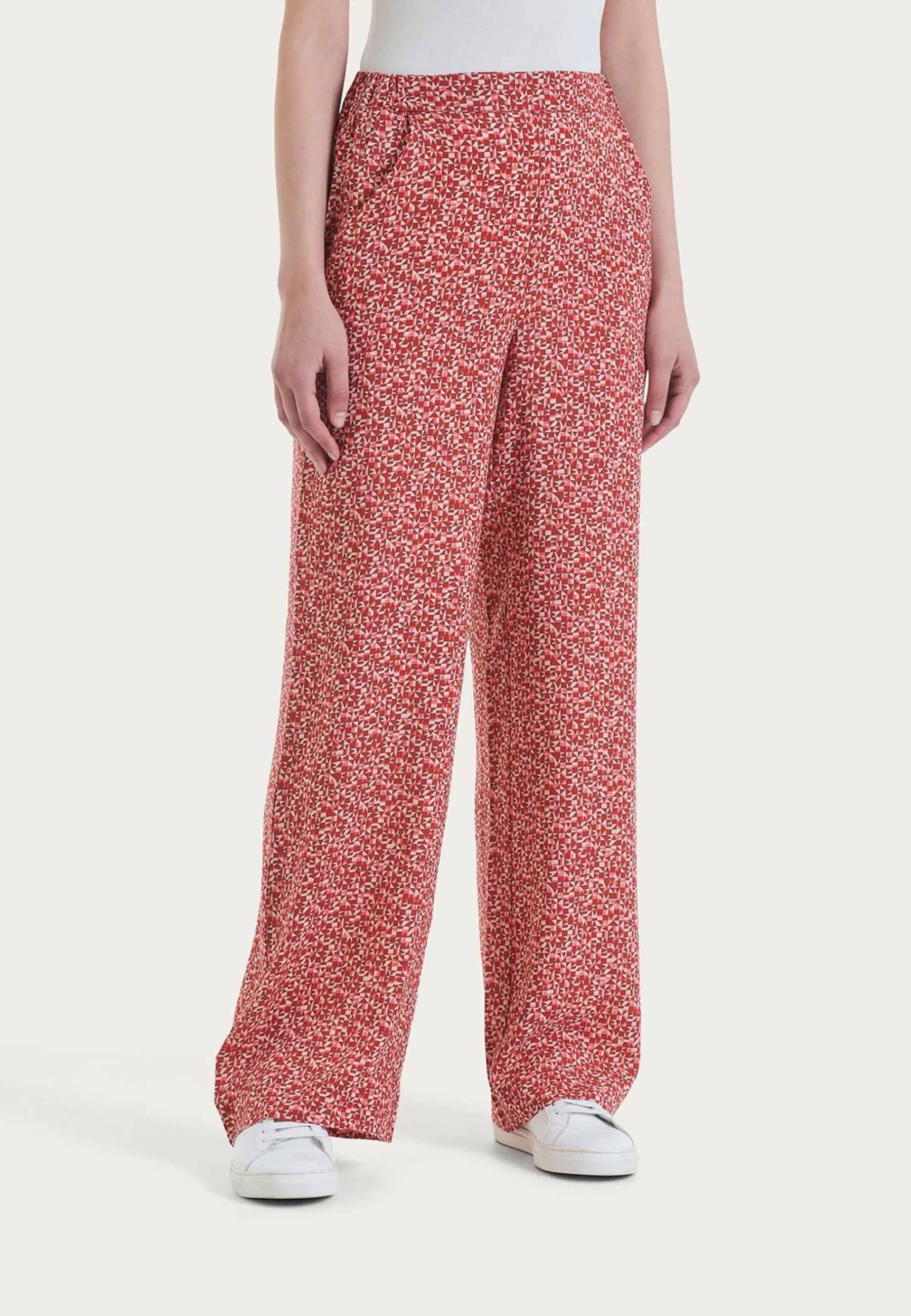 Pantalone Donna Microfantasia 100% Viscosa Leggera RAGNO DQ25PE