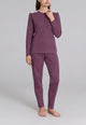 RAGNO Pigiama Donna Lungo Cotone Interlock Felpato DR94N1