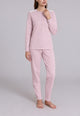 RAGNO Pigiama Donna Lungo Cotone Interlock Felpato DR94N1