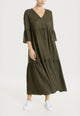 RAGNO Abito Donna Manica 3/4 Mussola Viscosa Estiva DS10DG