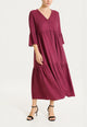 RAGNO Abito Donna Manica 3/4 Mussola Viscosa Estiva DS10DG