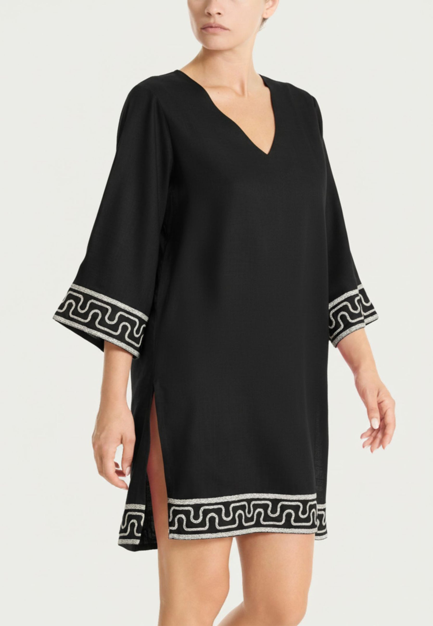 RAGNO Maglia Donna Manica 3/4 Caftano Viscosa Estiva DS18DQ