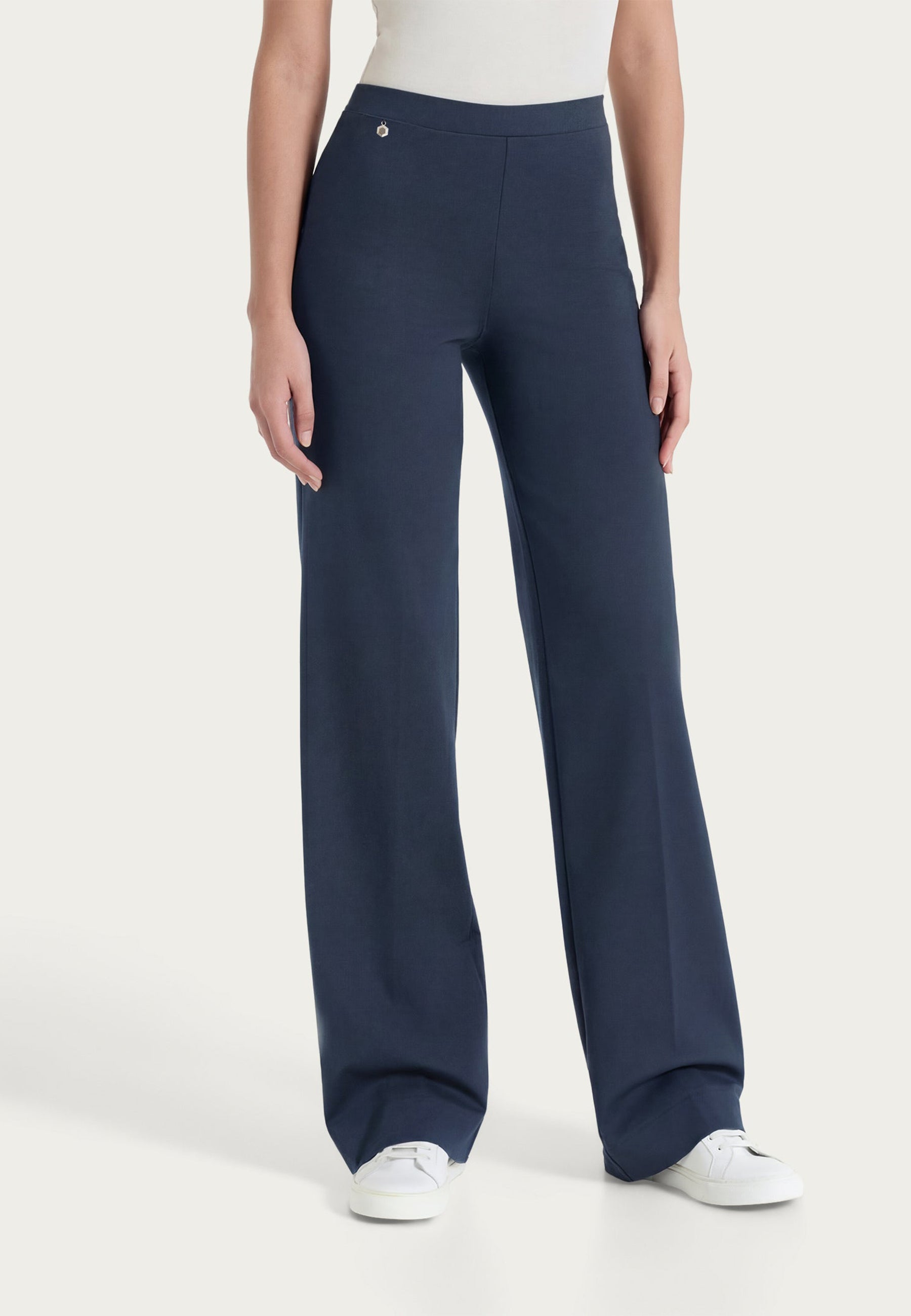 RAGNO Pantalone Lungo Donna Elastico Cotone Estivo DS30PE