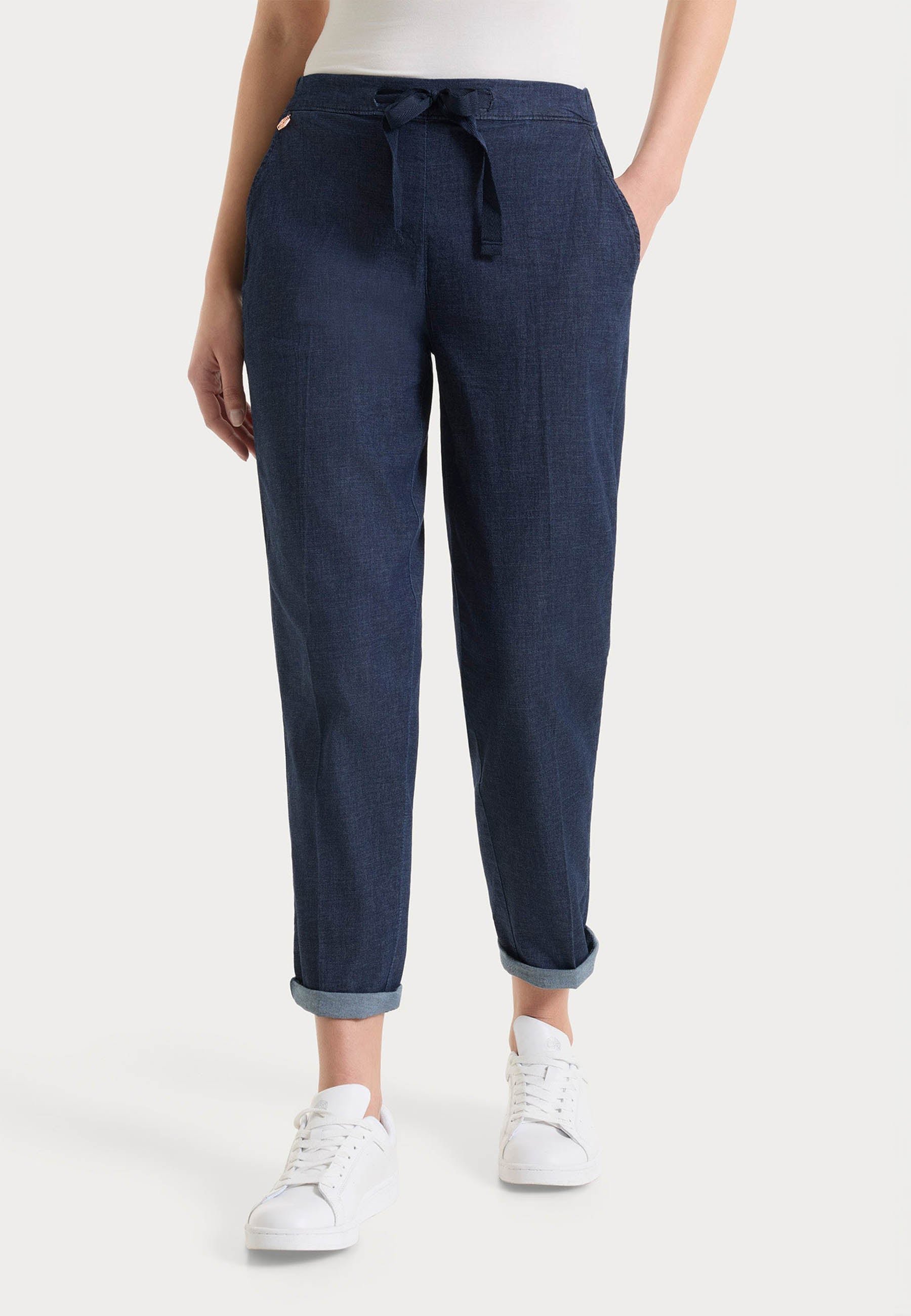 RAGNO Pantalone Lungo Donna Jeans Viscosa Leggera DS87PB