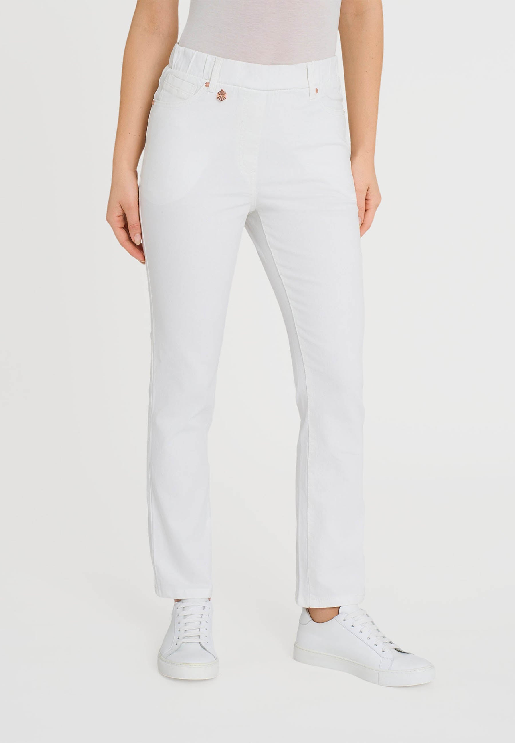 RAGNO Pantalone Lungo Donna Tessuto Jeans Cotone Estivo DN18PP