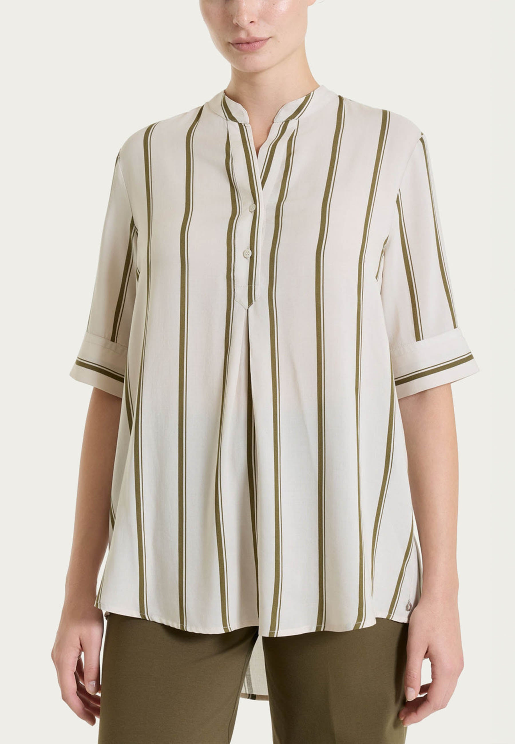 RAGNO Casacca Donna Manica 3/4 Tessuto Leggero Rigata DS92SQ