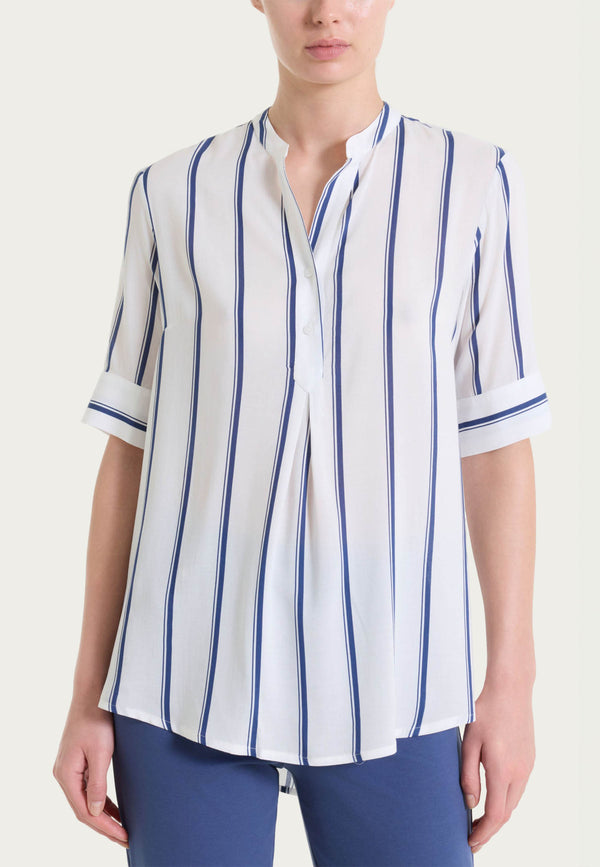 RAGNO Casacca Donna Manica 3/4 Tessuto Leggero Rigata DS92SQ