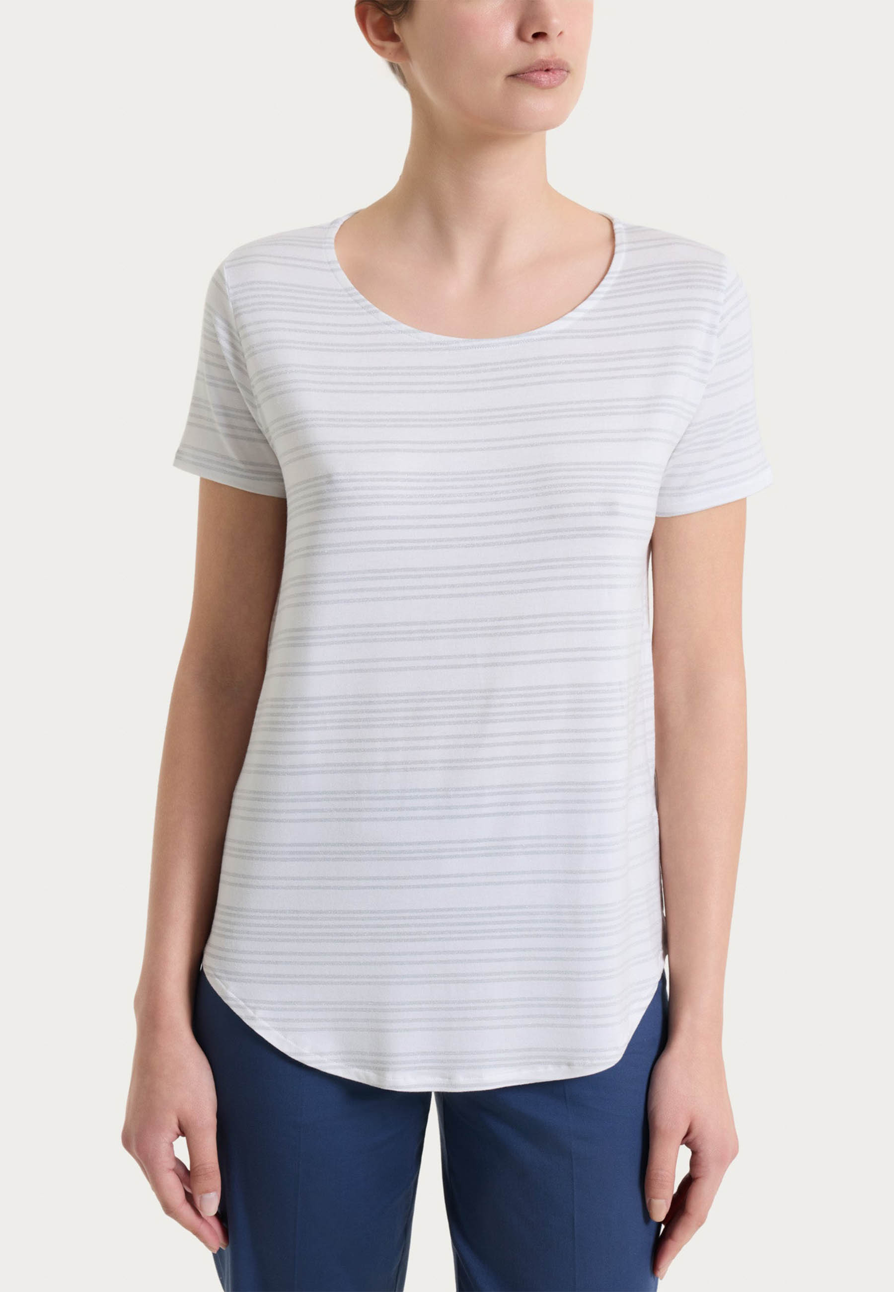 RAGNO Maglia Donna Mezza Manica Estiva Inserti Lurex DS94T7