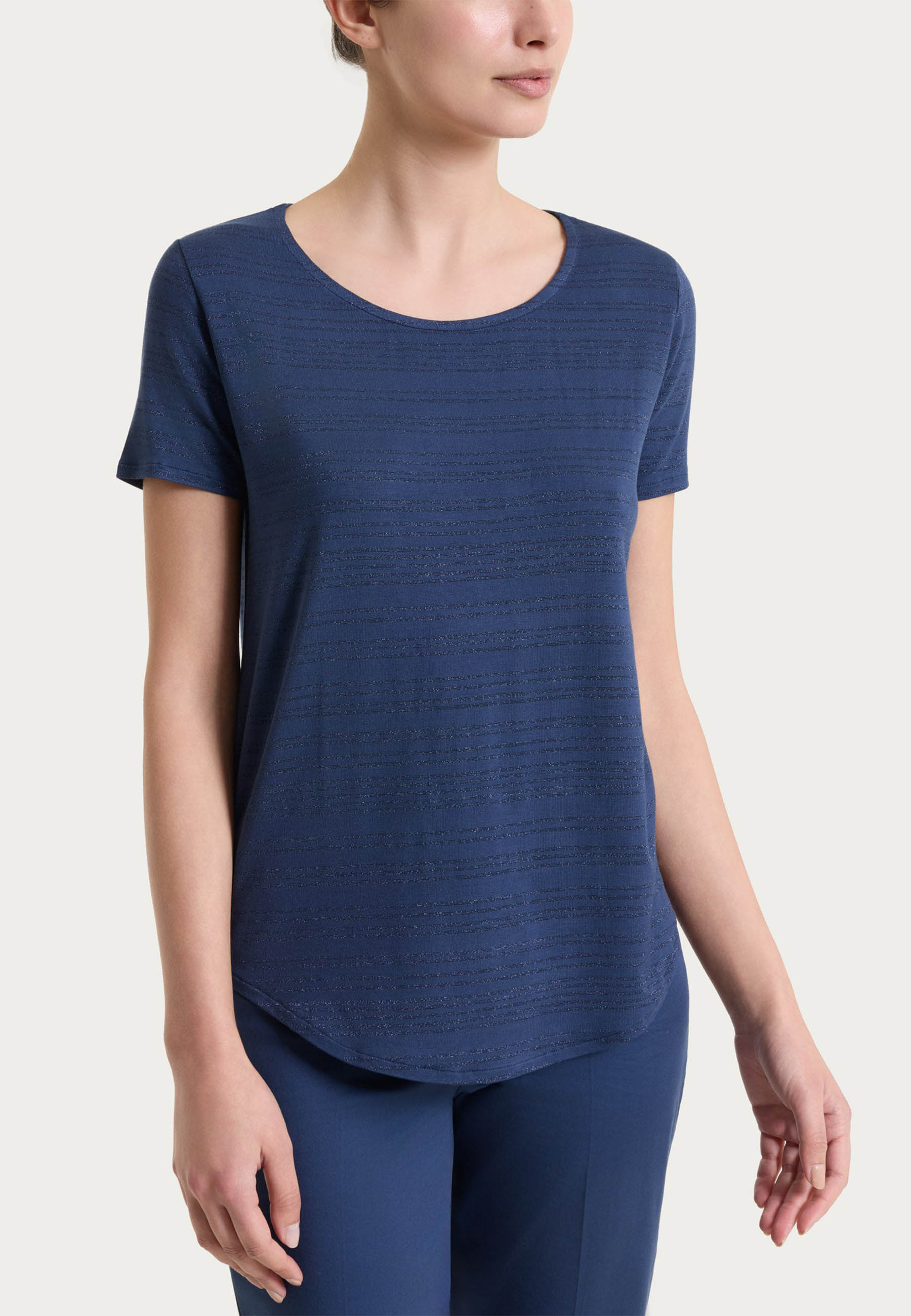 RAGNO Maglia Donna Mezza Manica Estiva Inserti Lurex DS94T7