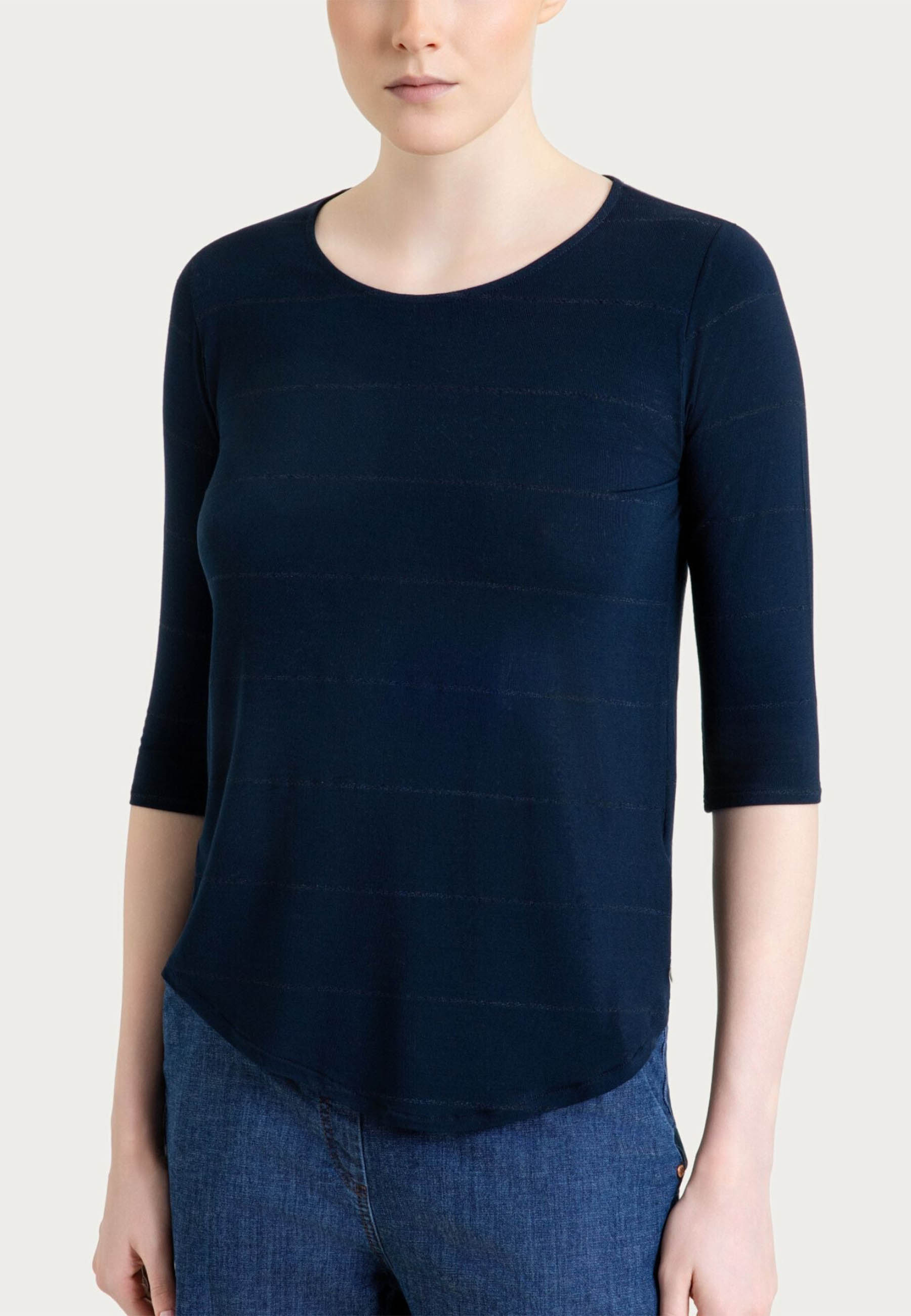 RAGNO Maglia Donna Manica 3/4 Tessuto Leggero Rigato DT15TW