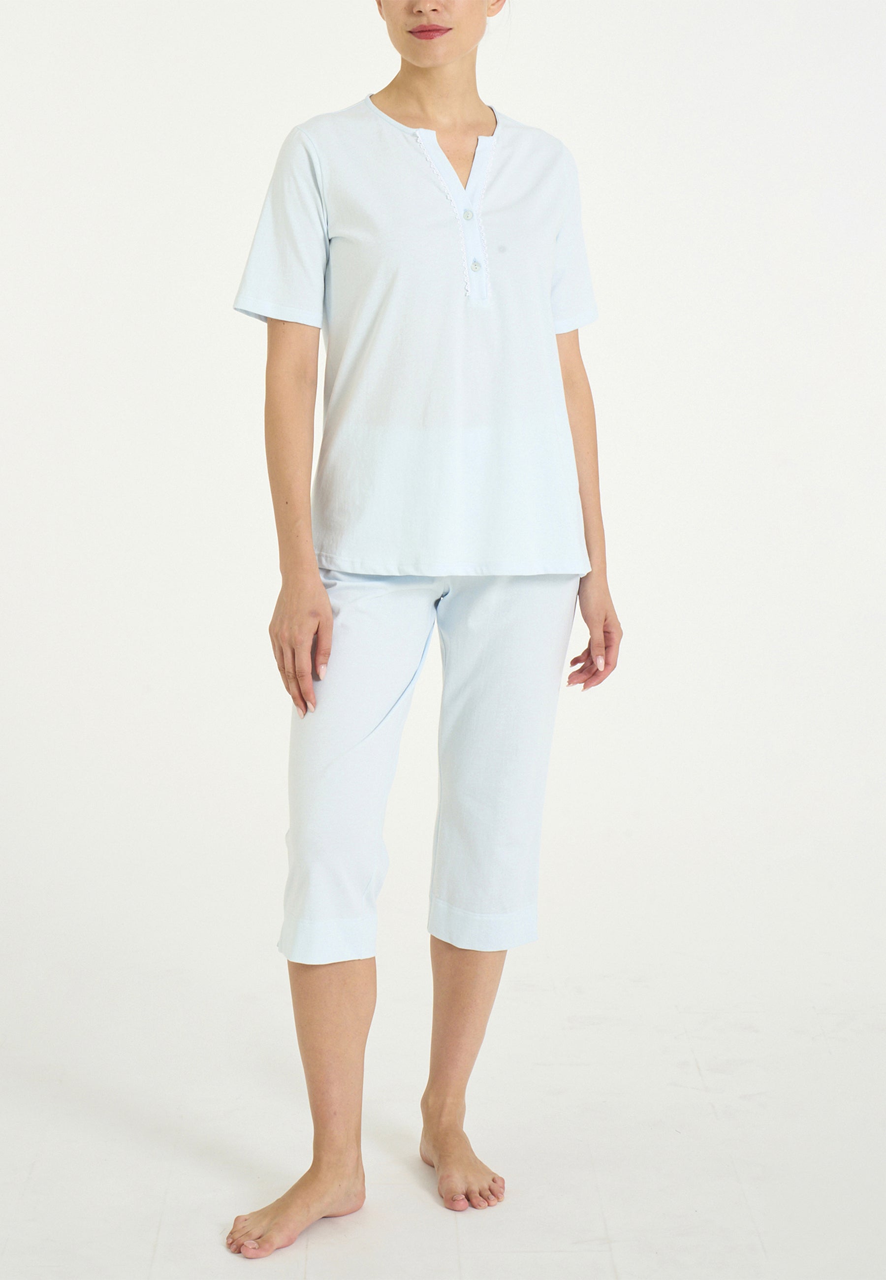 RAGNO Pigiama Corto Donna Cotone Jersey Leggero Unita DT20NB