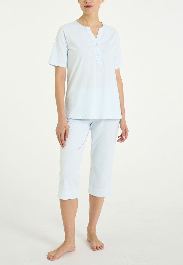 RAGNO Pigiama Corto Donna Cotone Jersey Leggero Unita DT20NB