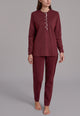 RAGNO Pigiama Donna Lungo Cotone Interlock Caldo DT77N1