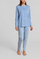 RAGNO Pigiama Donna Lungo Cotone Interlock Caldo DU11N1