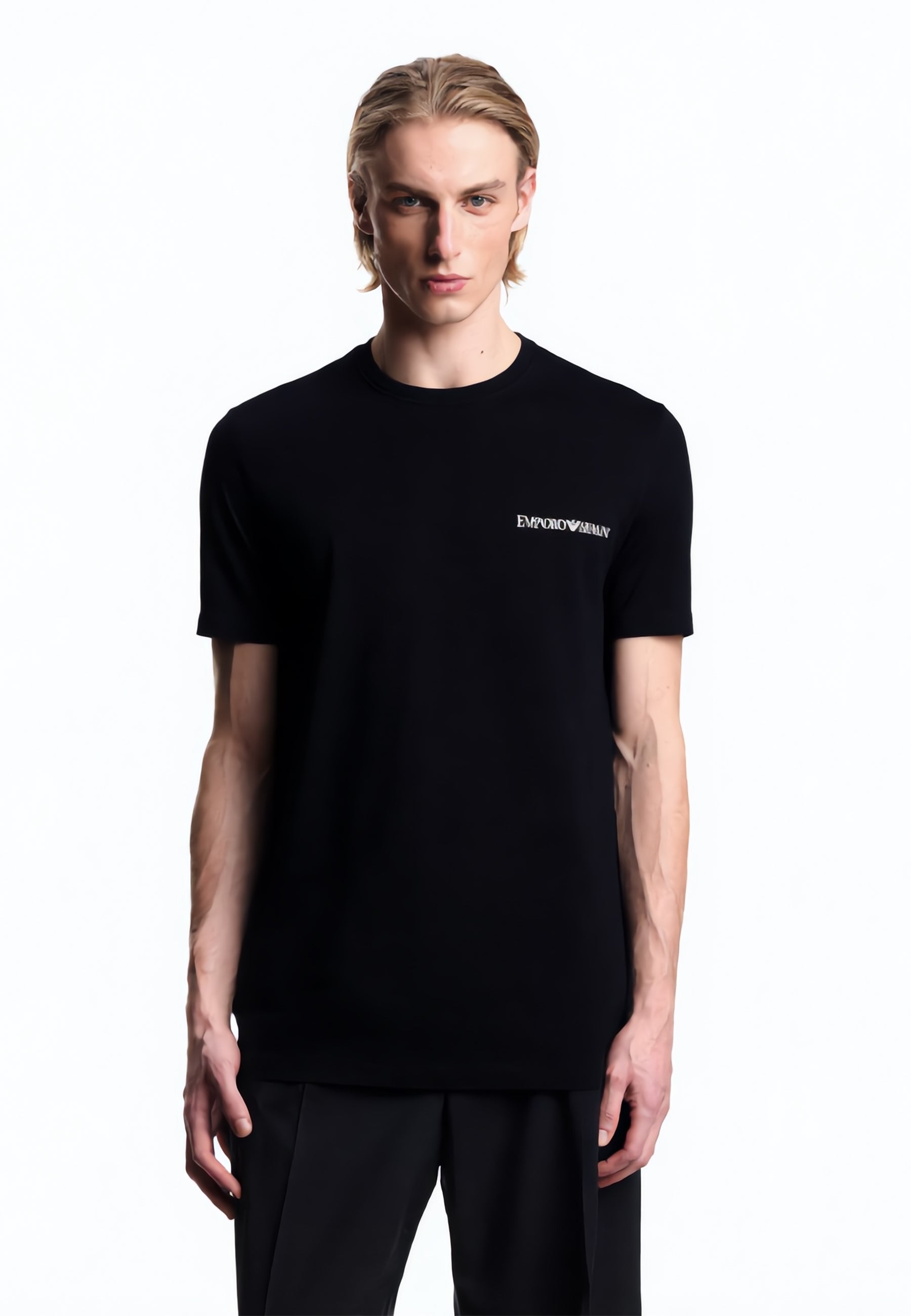 EMPORIO ARMANI 2 T-Shirt Uomo Cotone Elasticizzato ART. EM000391-AF20669