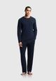 EMPORIO ARMANI Pigiama Uomo Lungo Morbido Modal Gessato EM000613-AF25045