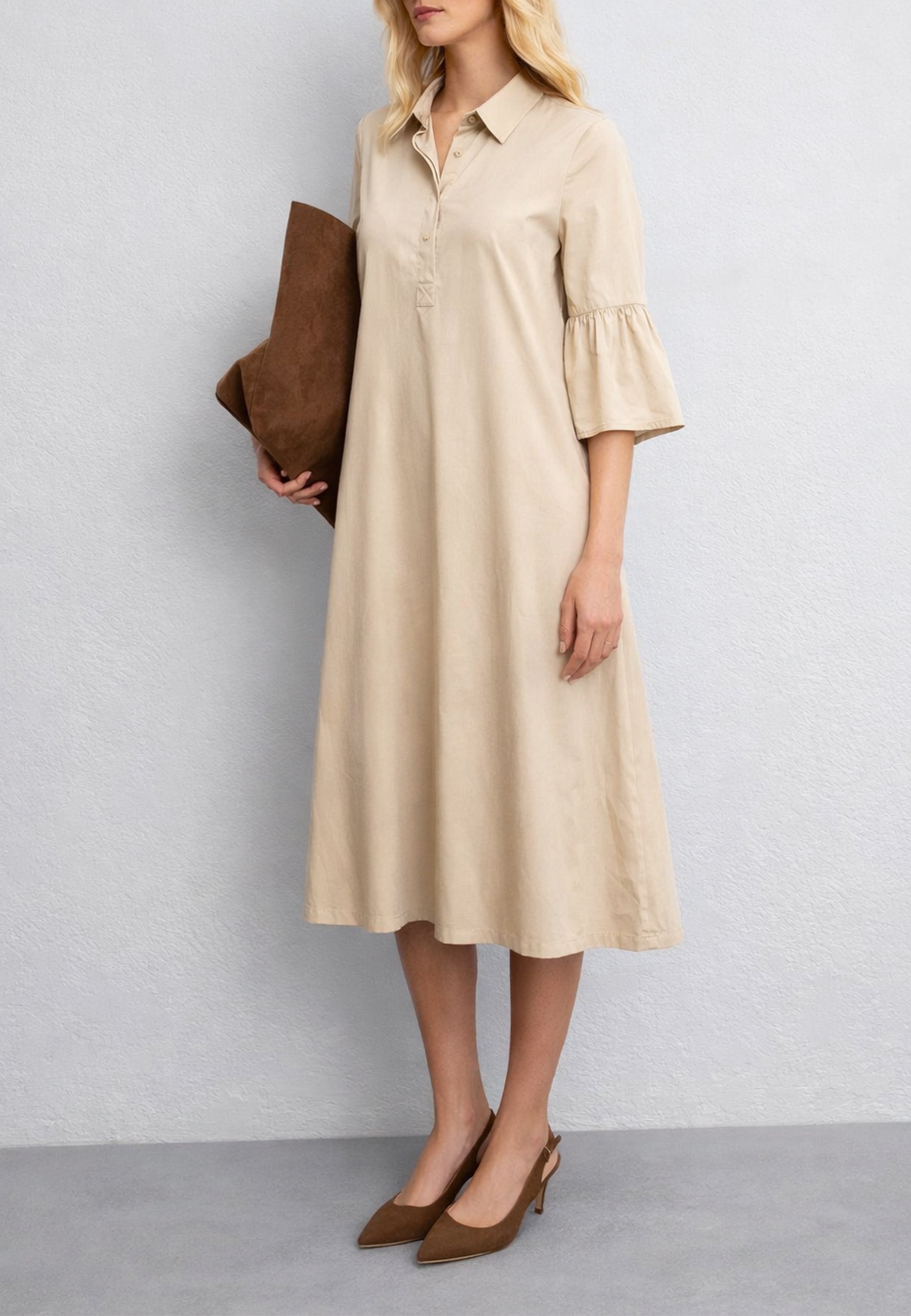 EMME MARELLA Abito Donna Collo Polo Popeline ART. EPOCHE