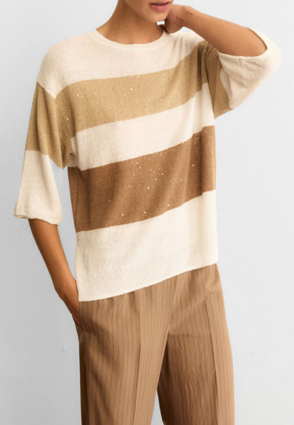 EMME MARELLA Maglia Donna Lino Manica 3/4 ART. ESULE