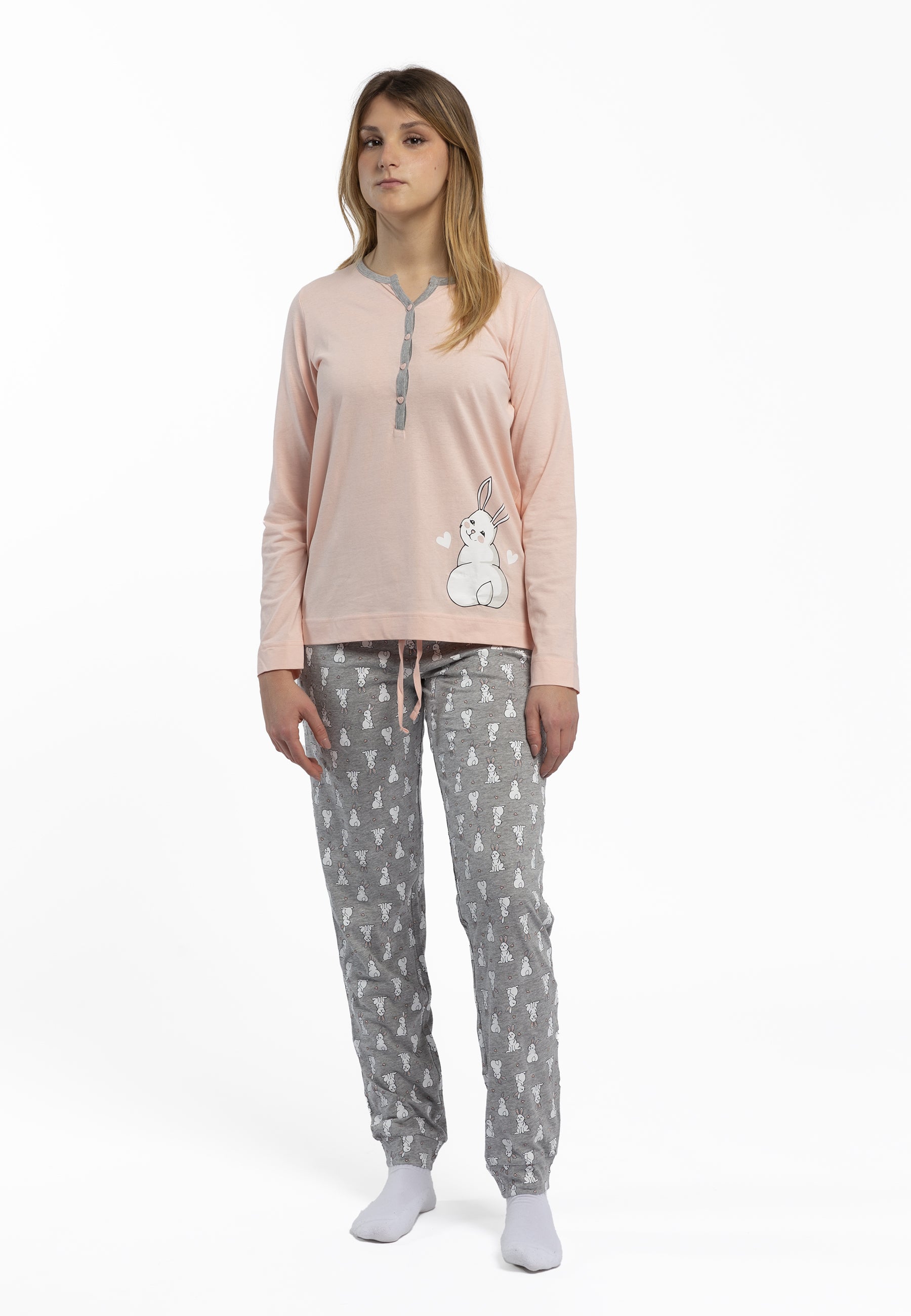 Intimo Benetton Pigiama Grigio Donna Benetton Pantaloni Donna