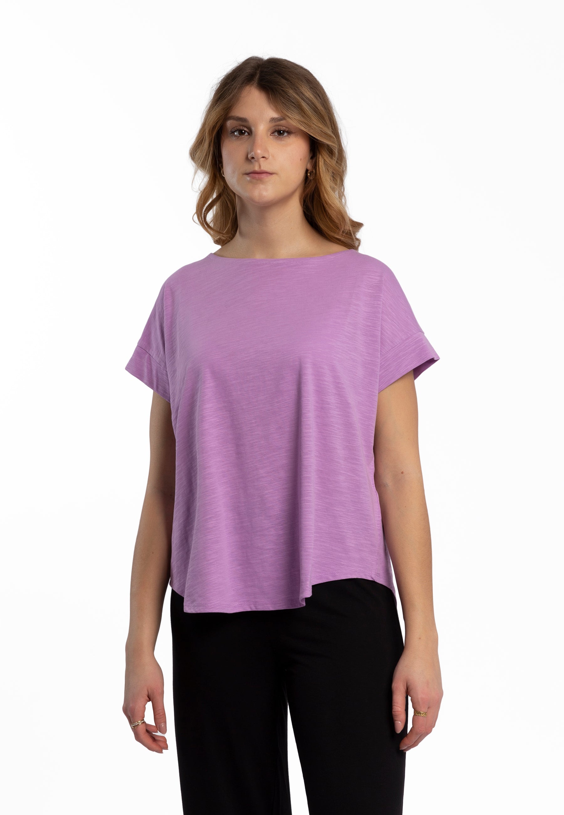 T-Shirt Donna 100% Cotone Fiammato MARKUP MW11007