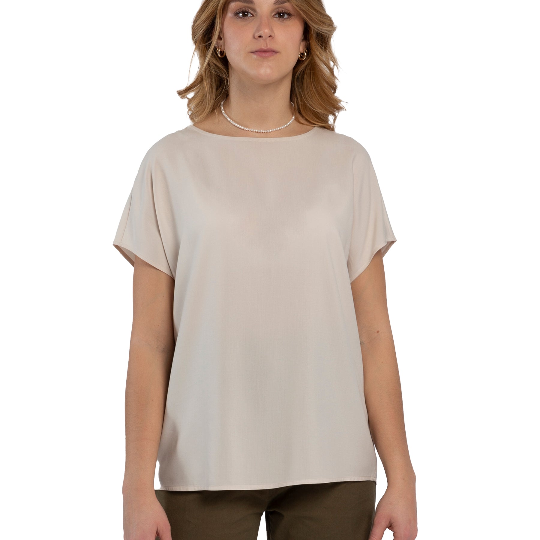 T-Shirt Donna Mezza Manica Tessuto 100% Viscosa RAGNO DM64SX