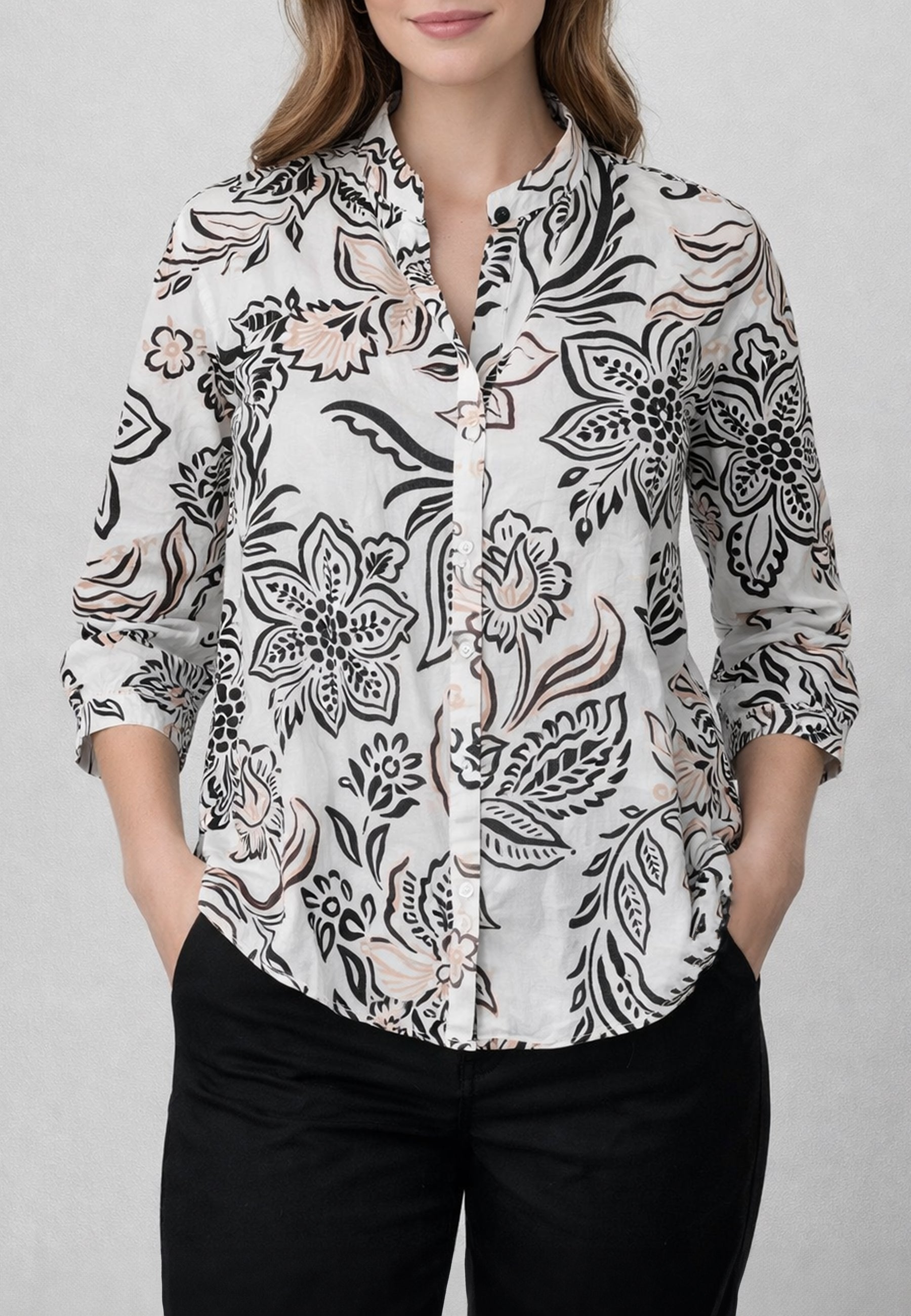 EMME MARELLA Camicia Donna Collo Coreana Cotone ART. GIURATO