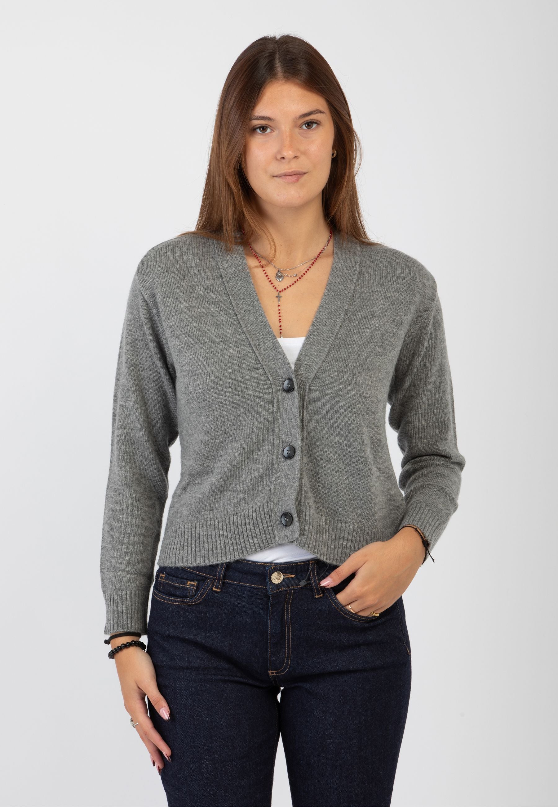 EMME MARELLA Maglia Donna Giacca Cardigan Lana Lana ART. BLAZER