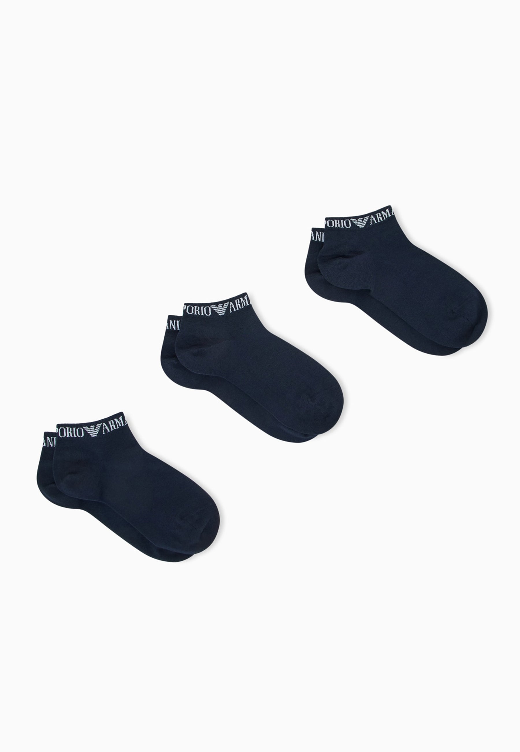 EMPORIO ARMANI 3 Calzini Uomo Corti Cotone ART. EM000550-AF20083