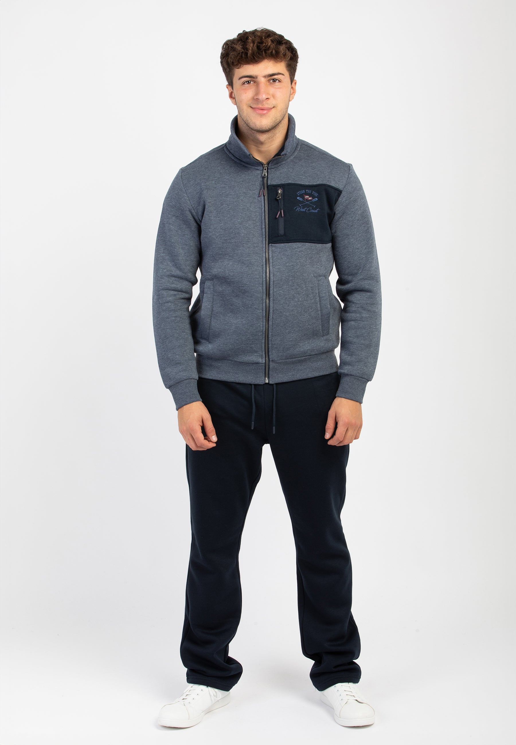 F.LLI CAMPAGNOLO Tuta Uomo Cotone Felpato Apertura Zip ART. 8Q77560/8Q78560