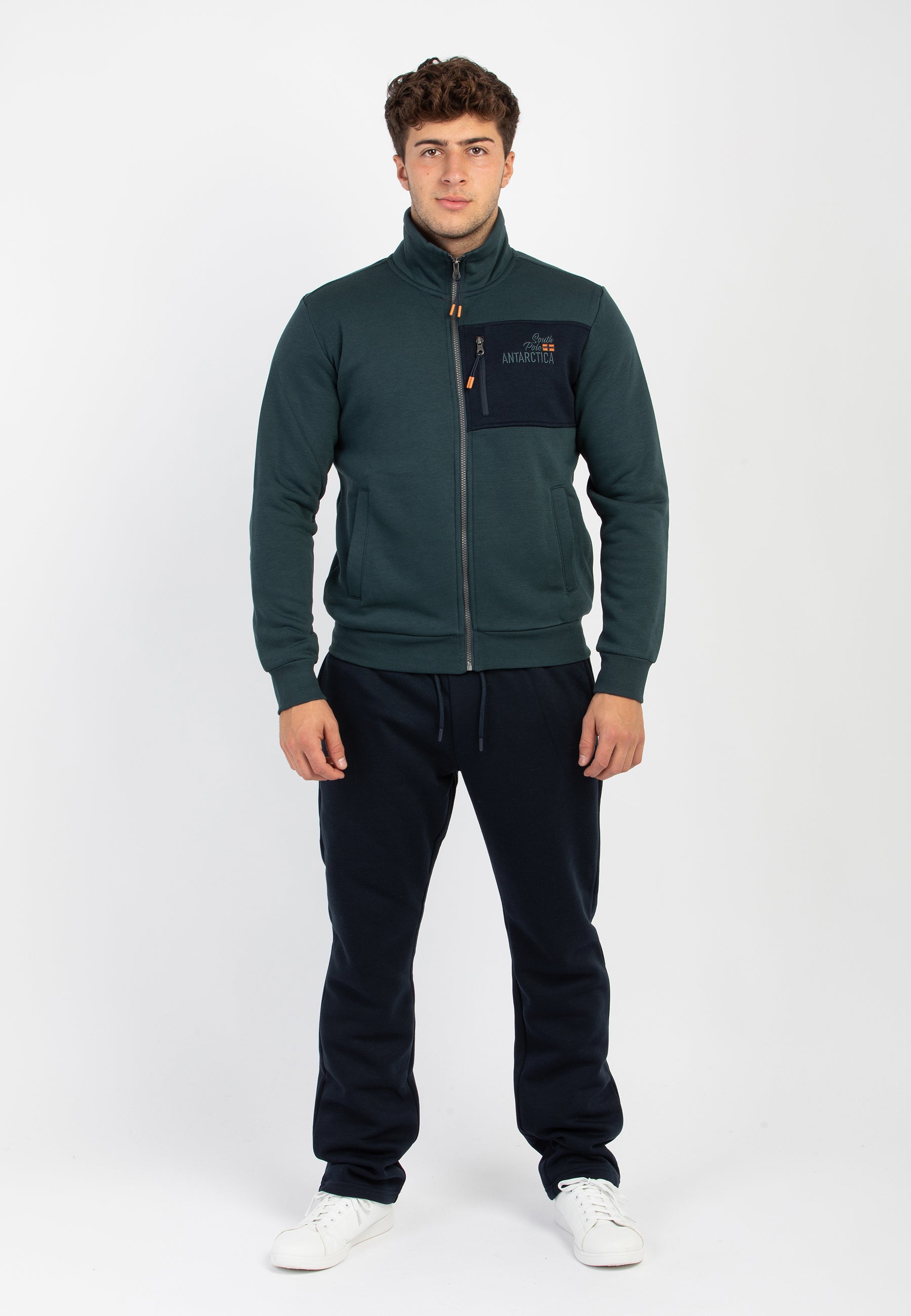 F.LLI CAMPAGNOLO Tuta Uomo Cotone Felpato Apertura Zip ART. 8Q77560/8Q78560