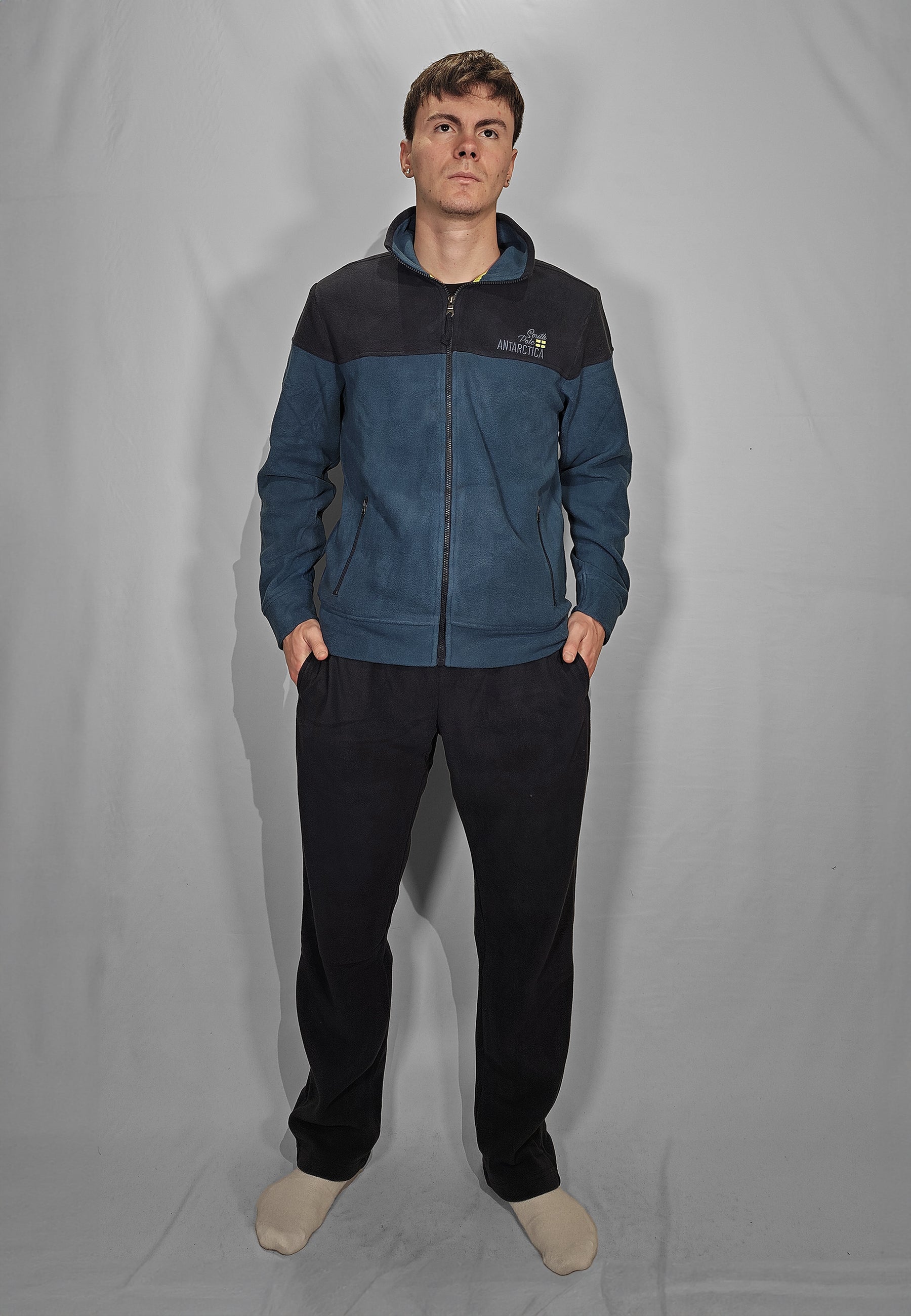 F.LLI CAMPAGNOLO Tuta Uomo Zip Pile Morbido e Caldo ART. 8Z77564