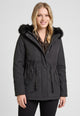 LUISA VIOLA Parka Donna Lungo Imbottito Collo in Ecopelliccia F039F0-0439