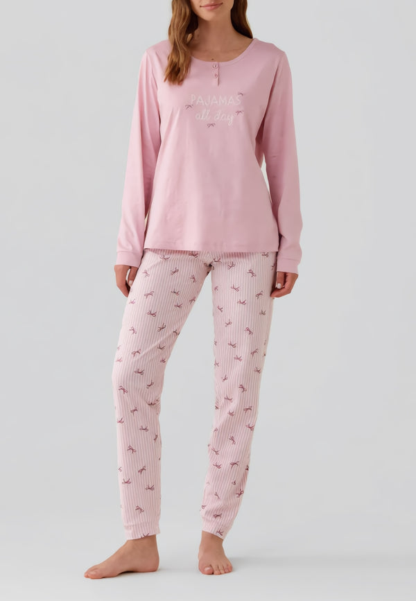 NOI DI NOTTE Pigiama Donna Lungo Cotone Estivo ART. FA009462