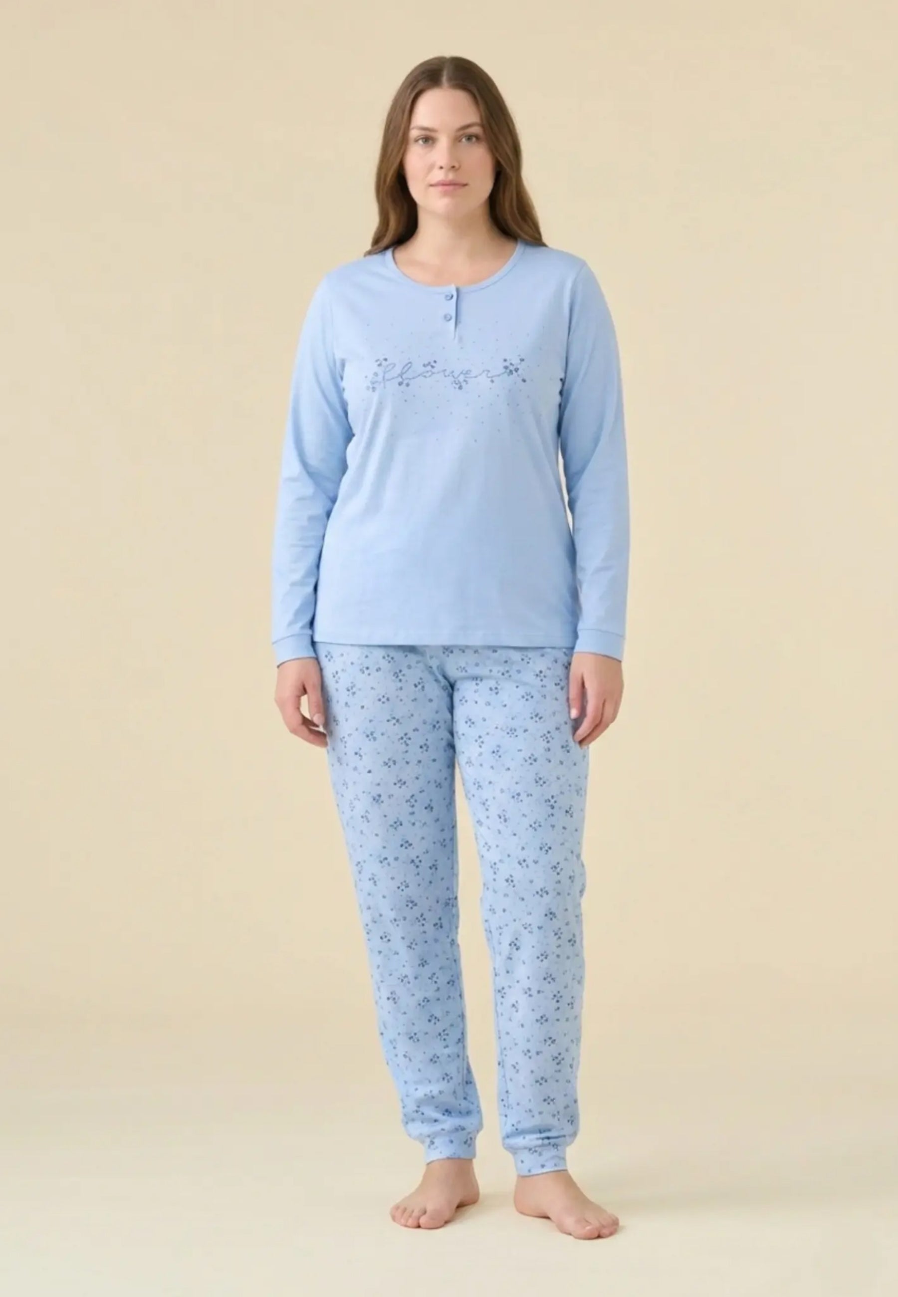 NOI DI NOTTE Pigiama Donna Lungo Cotone Estivo ART. FA009473/9493