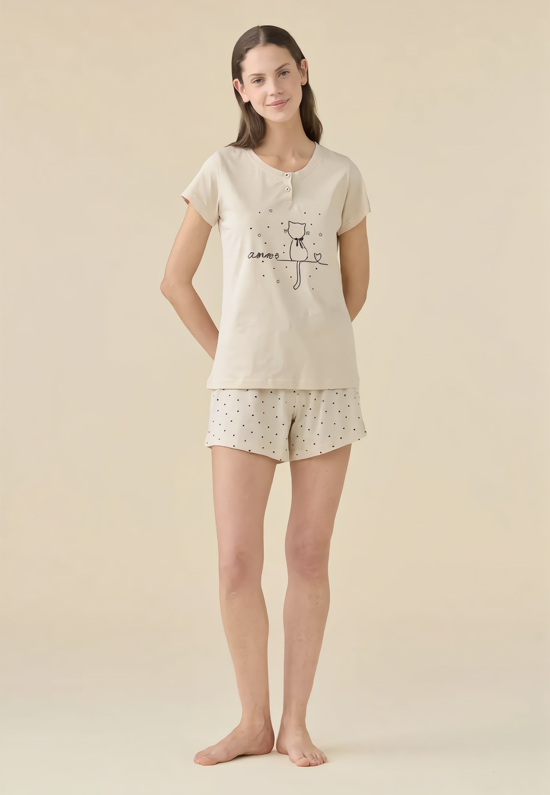 NOI DI NOTTE Pigiama Corto Donna Cotone Estivo ART. FA009564