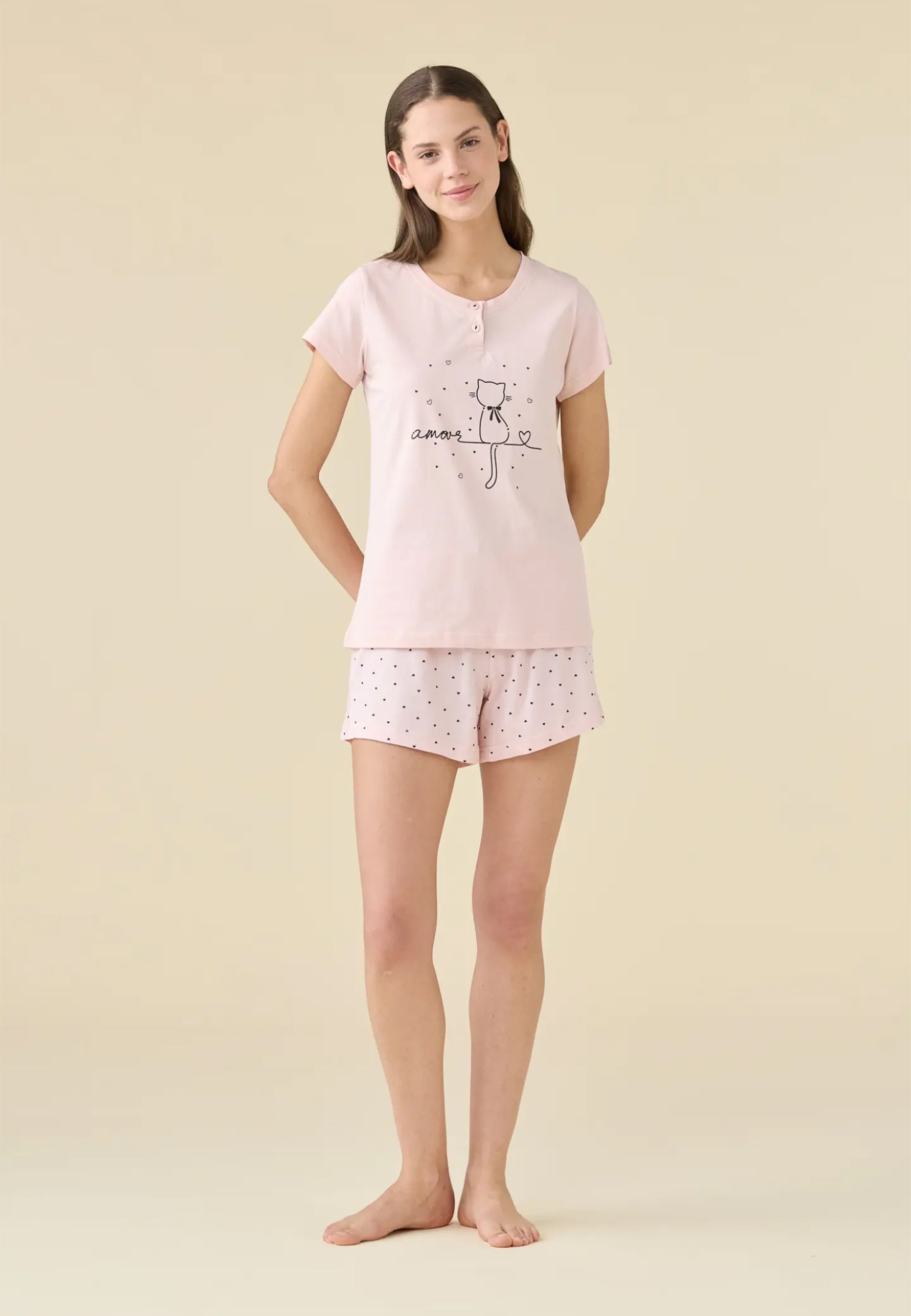 NOI DI NOTTE Pigiama Corto Donna Cotone Estivo ART. FA009564